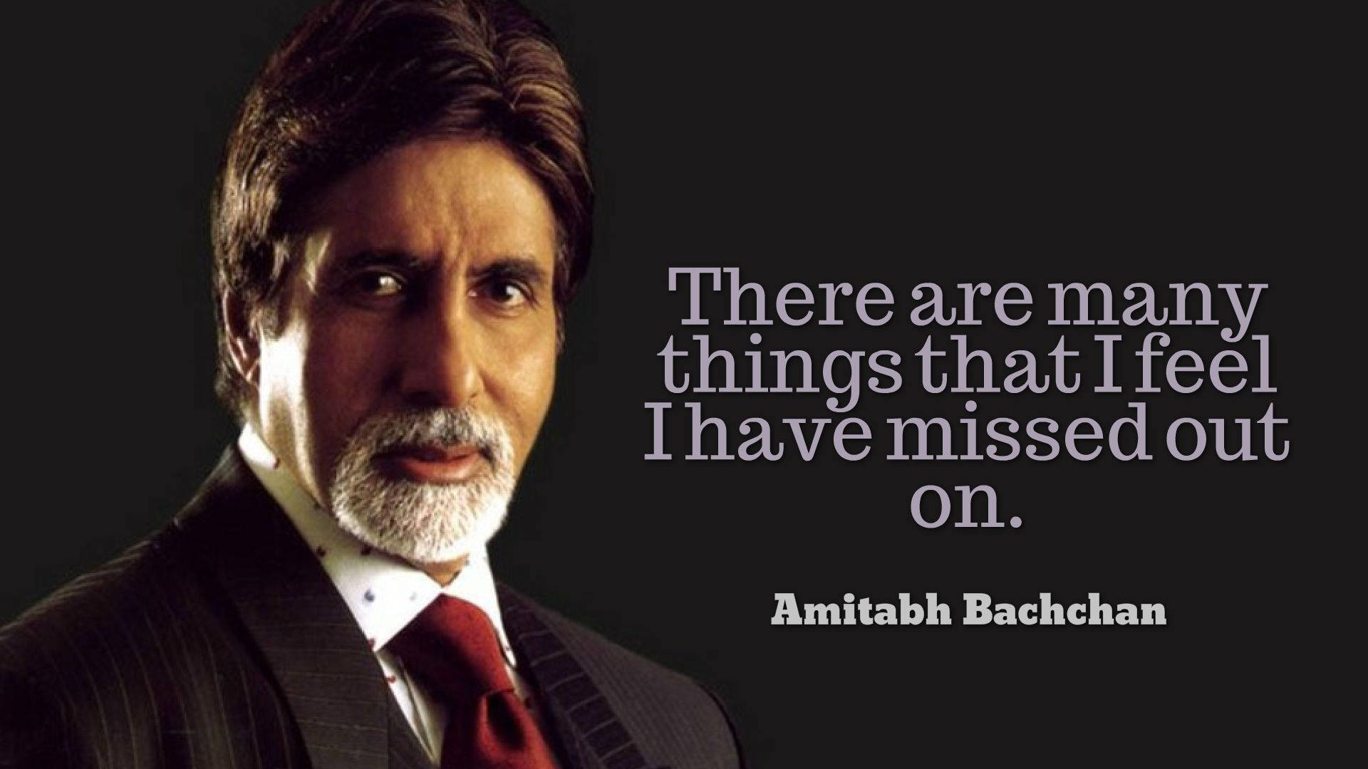 Amitabh Bachchan Quote Background