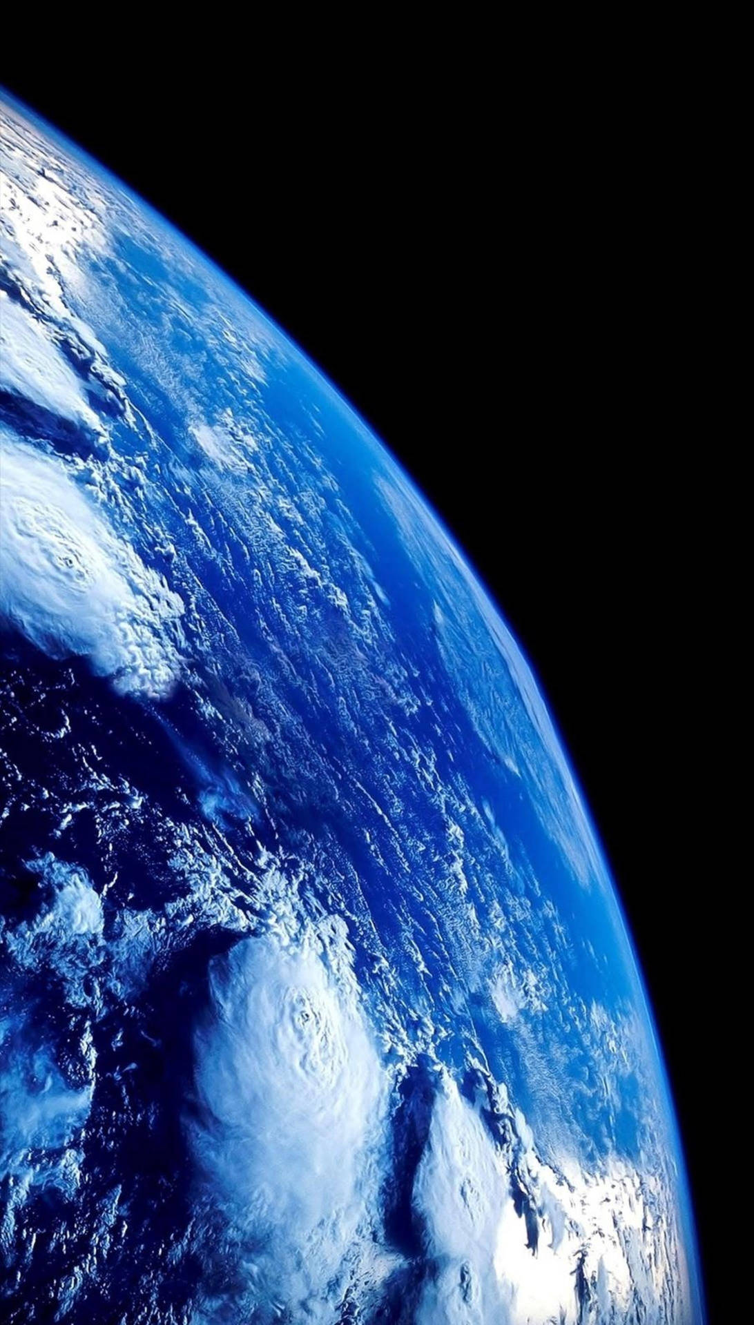 Amoled Android Blue Earth Background