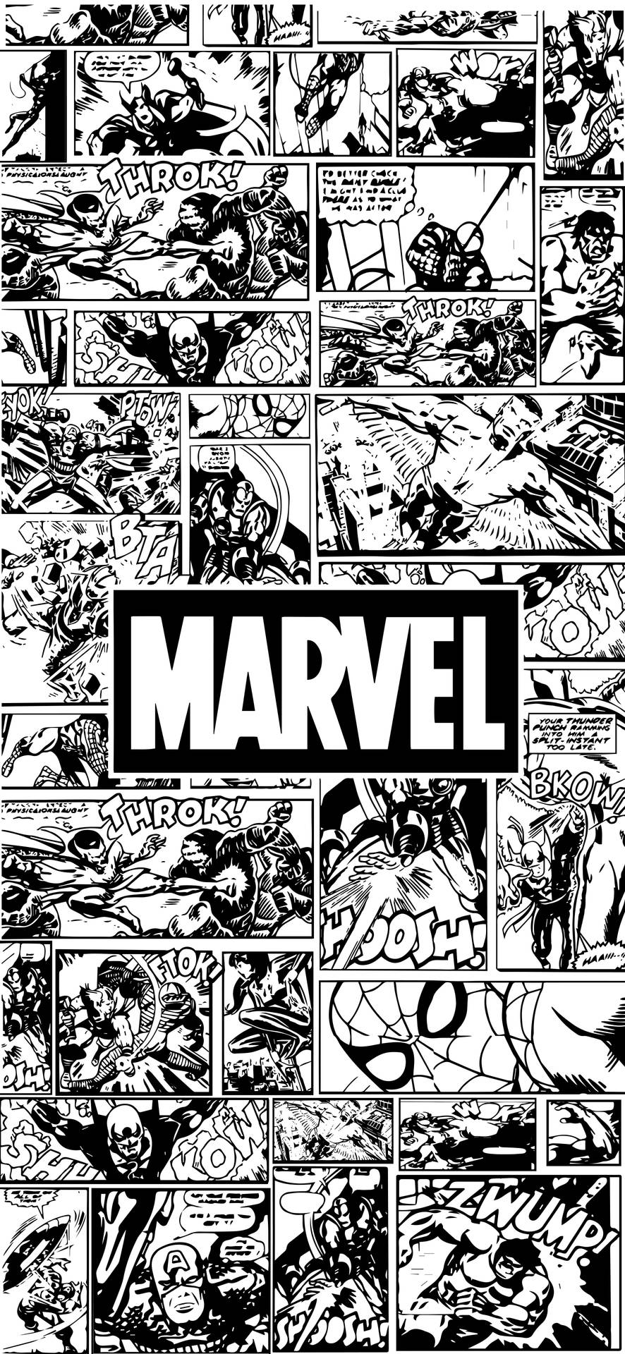Amoled Android Marvel Comics Background