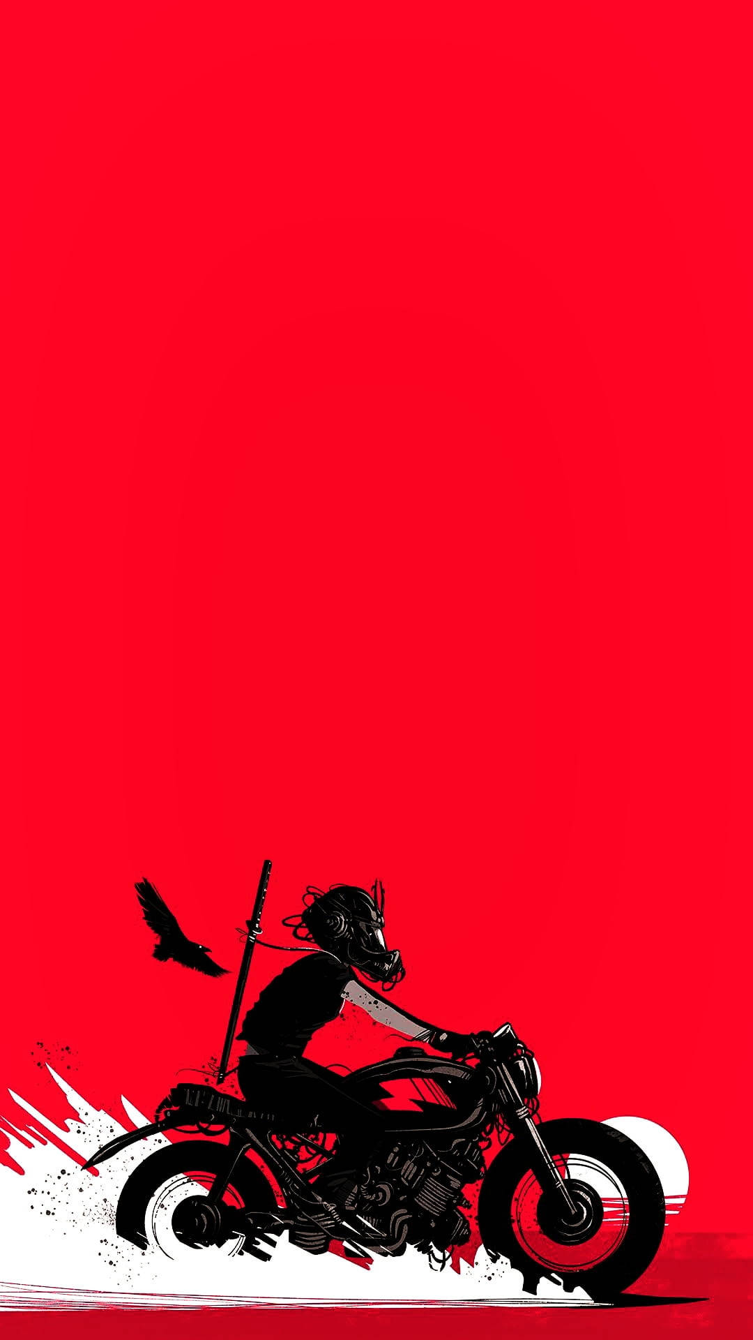 Amoled Android Red Motorcycle Background