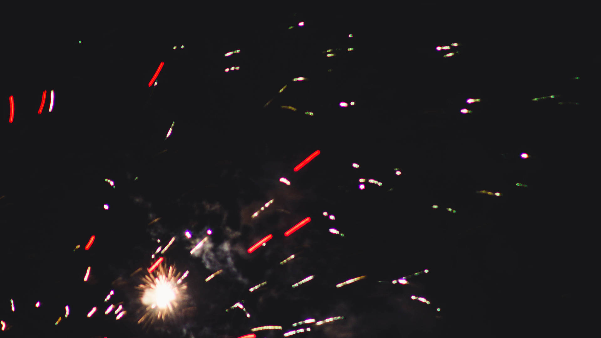 Amoled Fireworks 4k Background