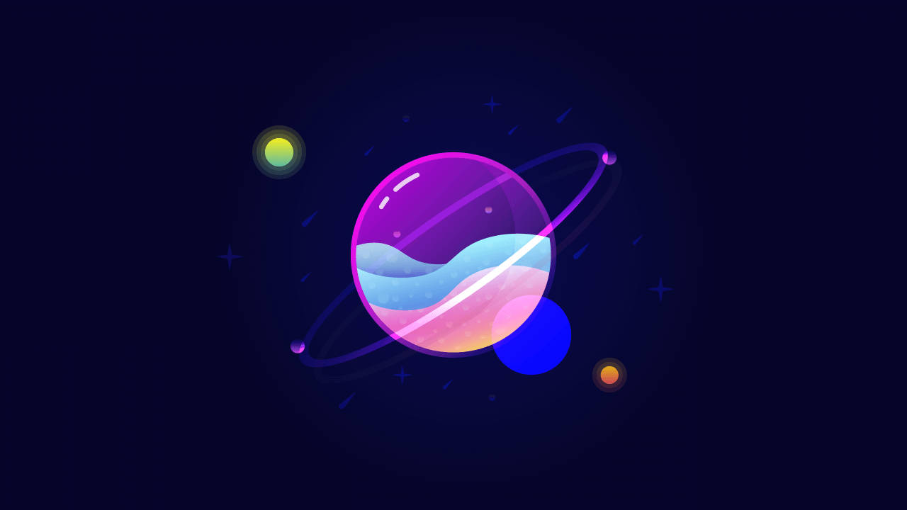 Amoled Glass Planet 4k Background