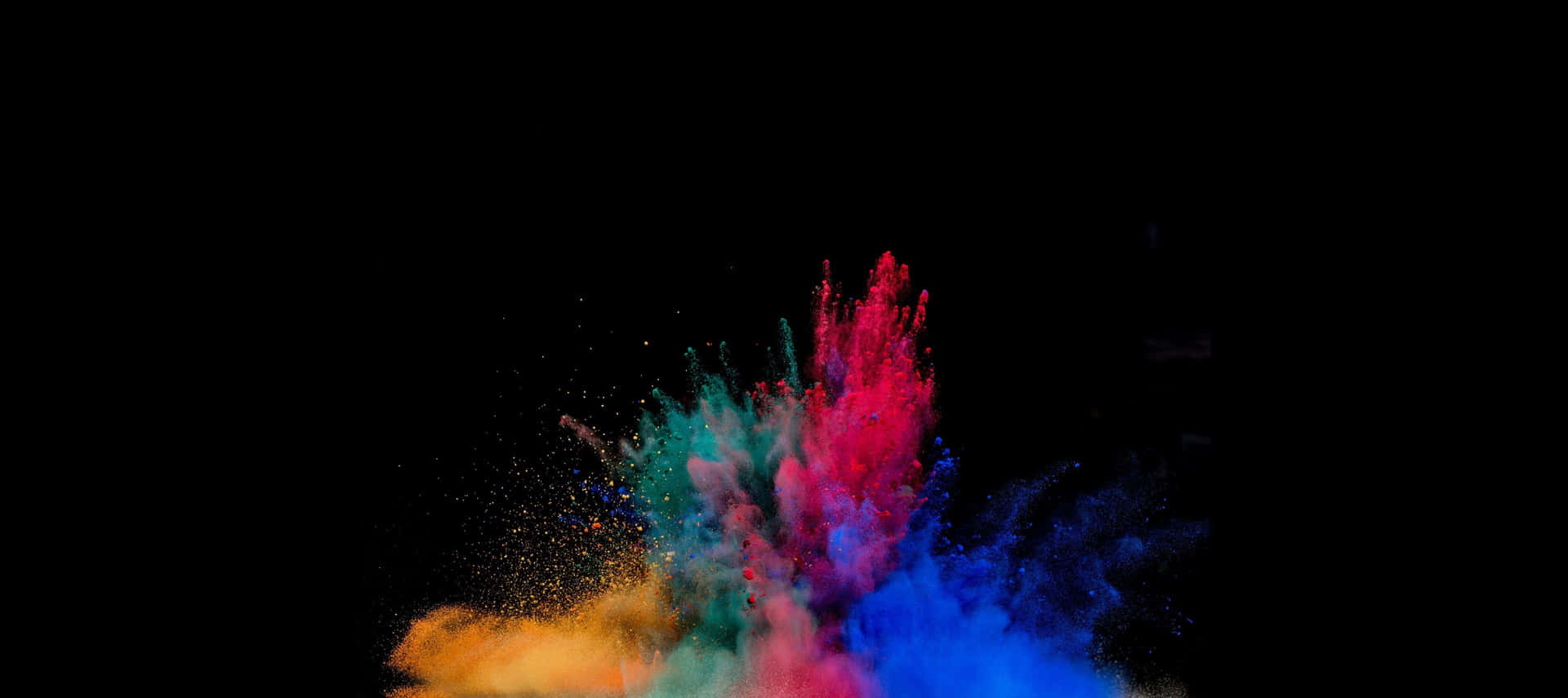 Amoled Laptop Burst Of Colors Abstract Background