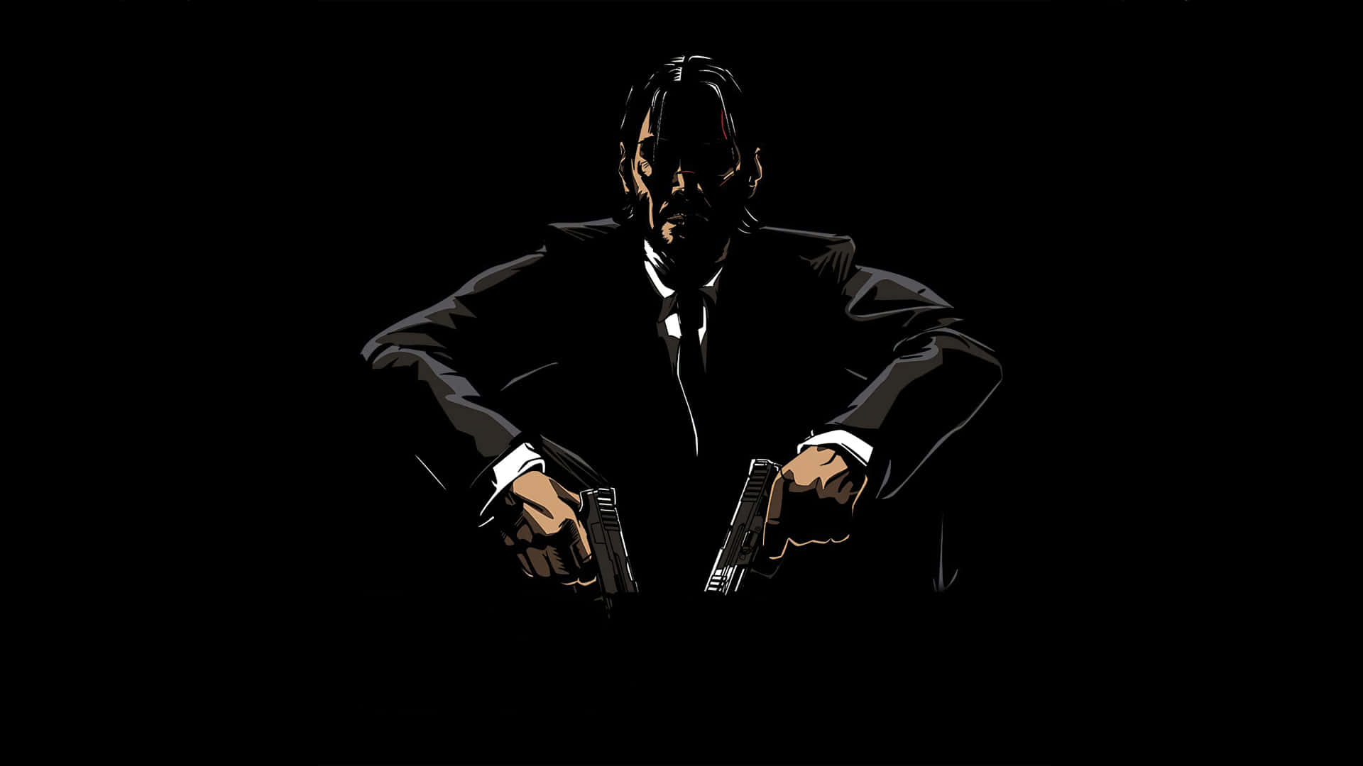Amoled Laptop John Wick In The Shadows Background