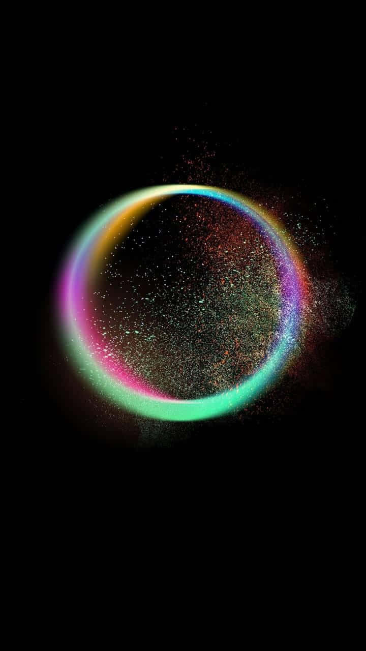 Amoled S Prism Within Circle Background