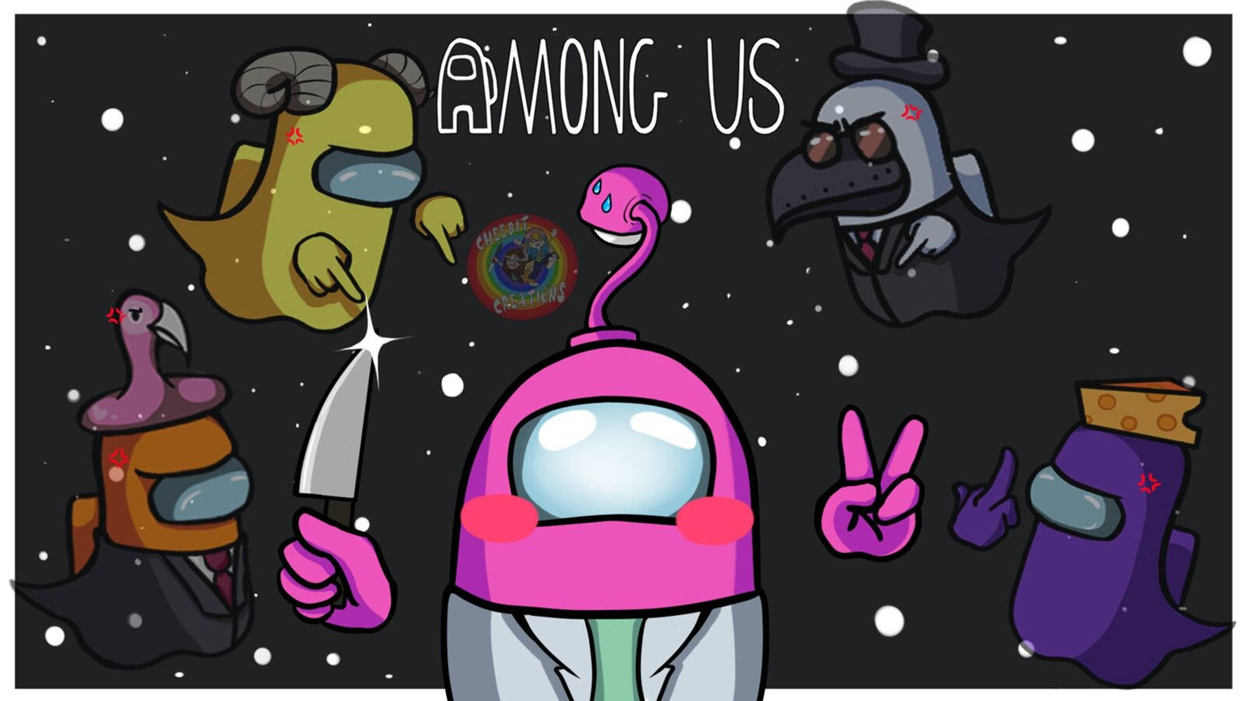 Among Us Aesthetic Pink Imposter