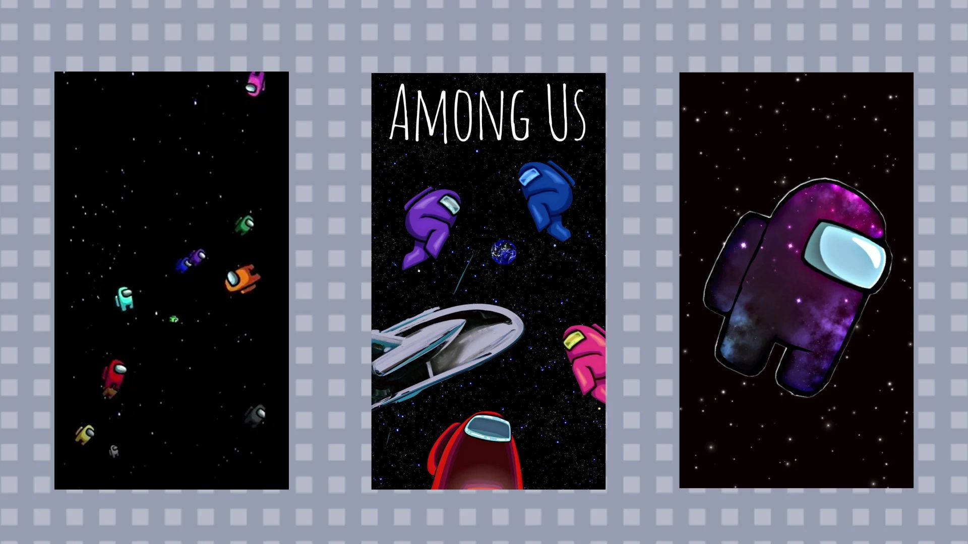 Among Us Game In Space Background