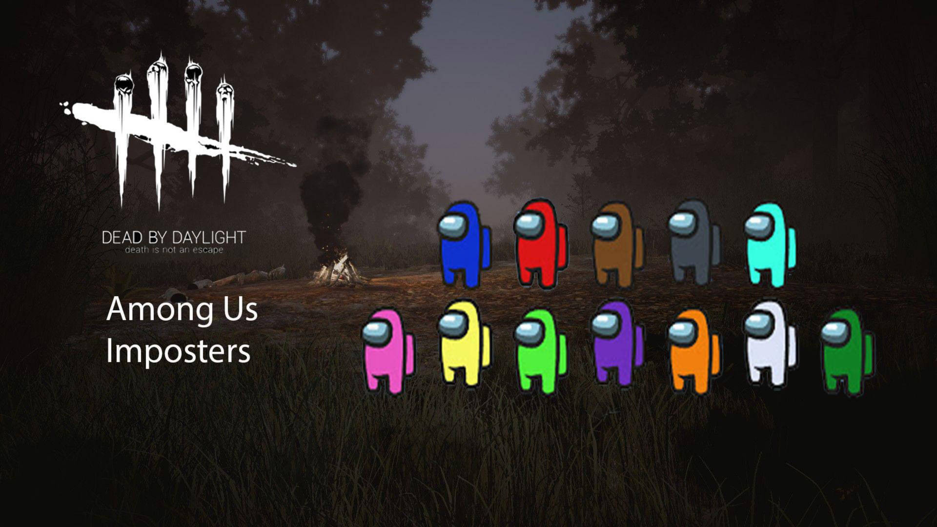 Among Us On Dead By Daylight Background