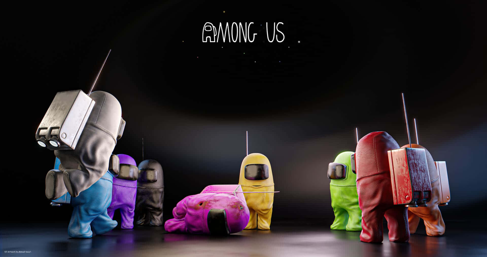 Among Us Plastic Background