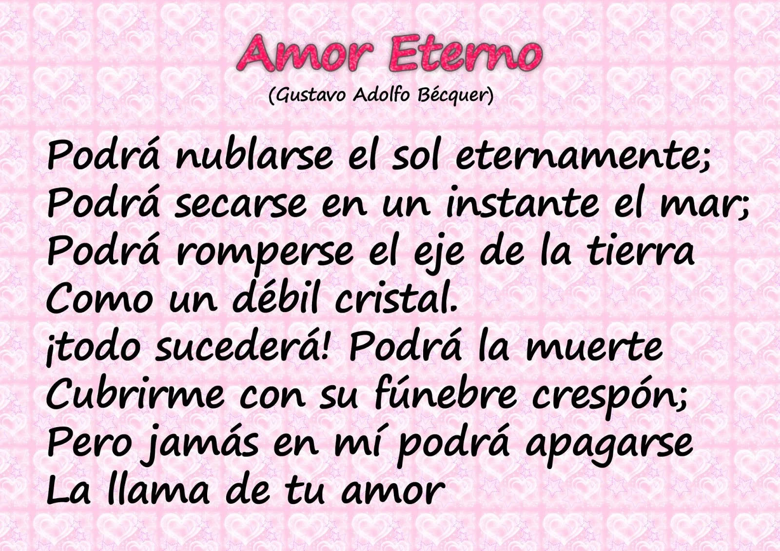 Amor Eterno, English To Spanish Translation Background