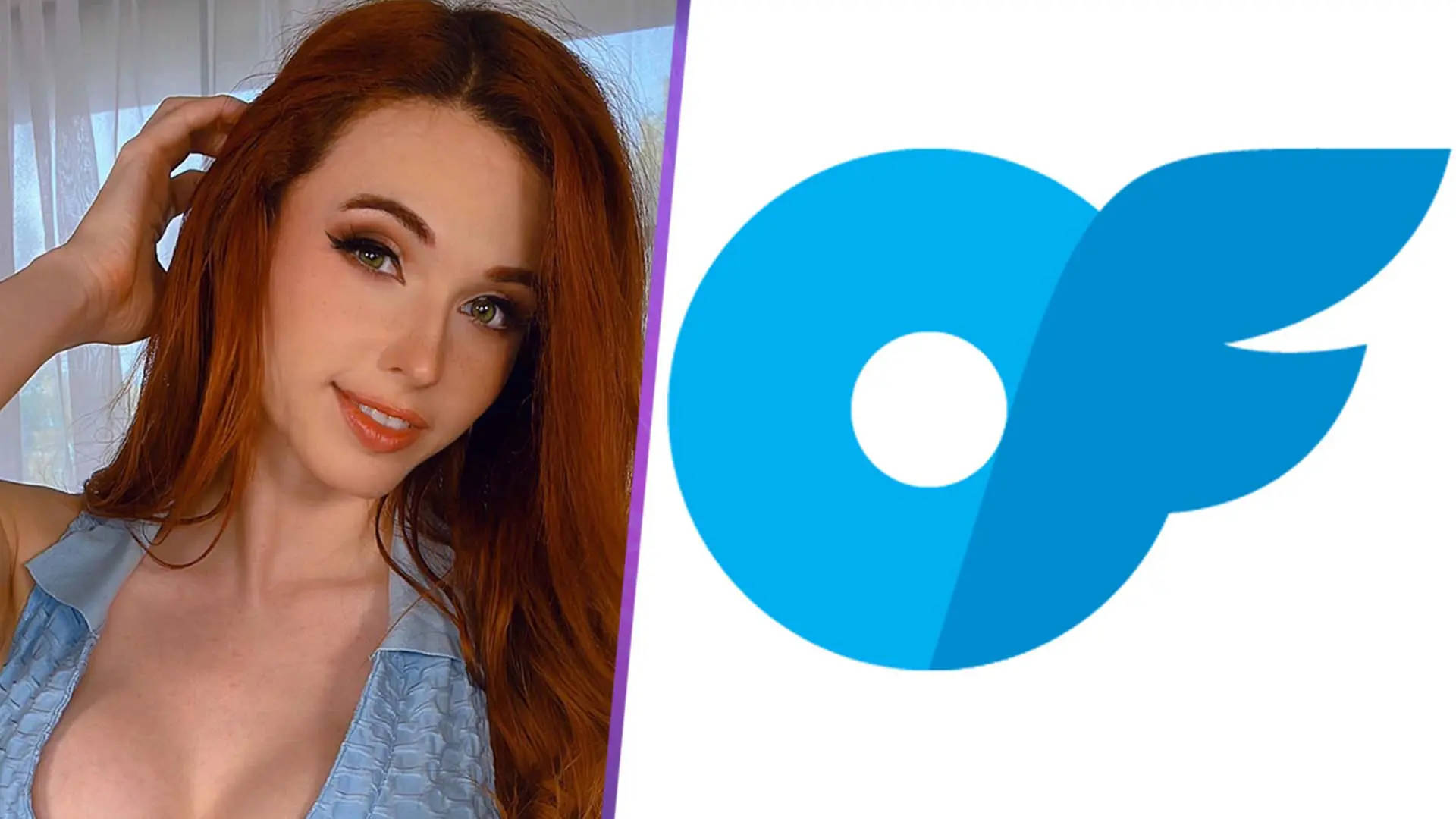 Amouranth And Onlyfans Logo Background