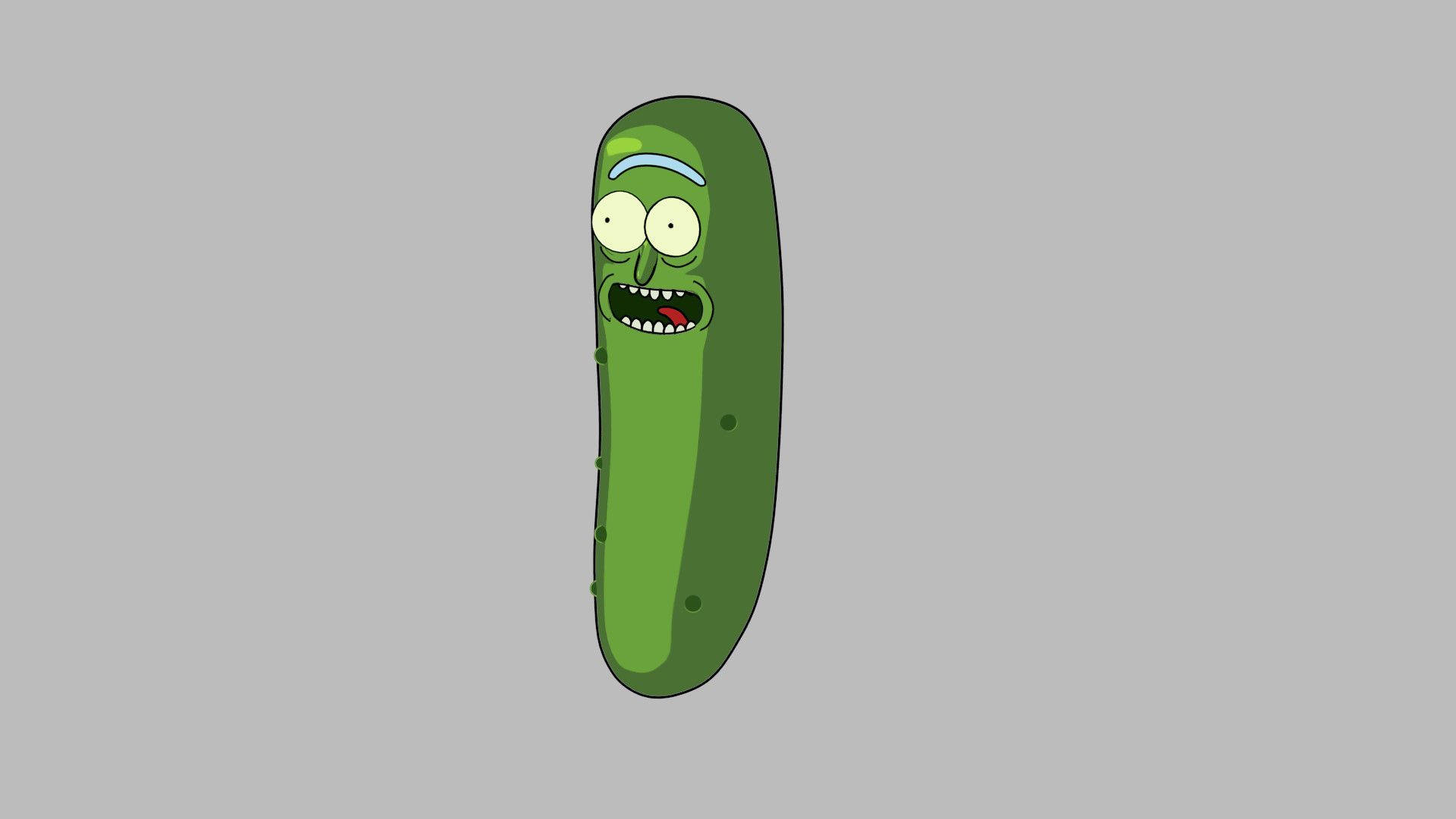 Amused Pickle Rick