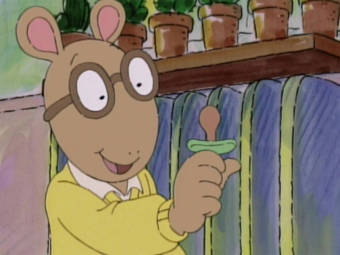 Amusing Arthur Read With A Baby Pacifier Background