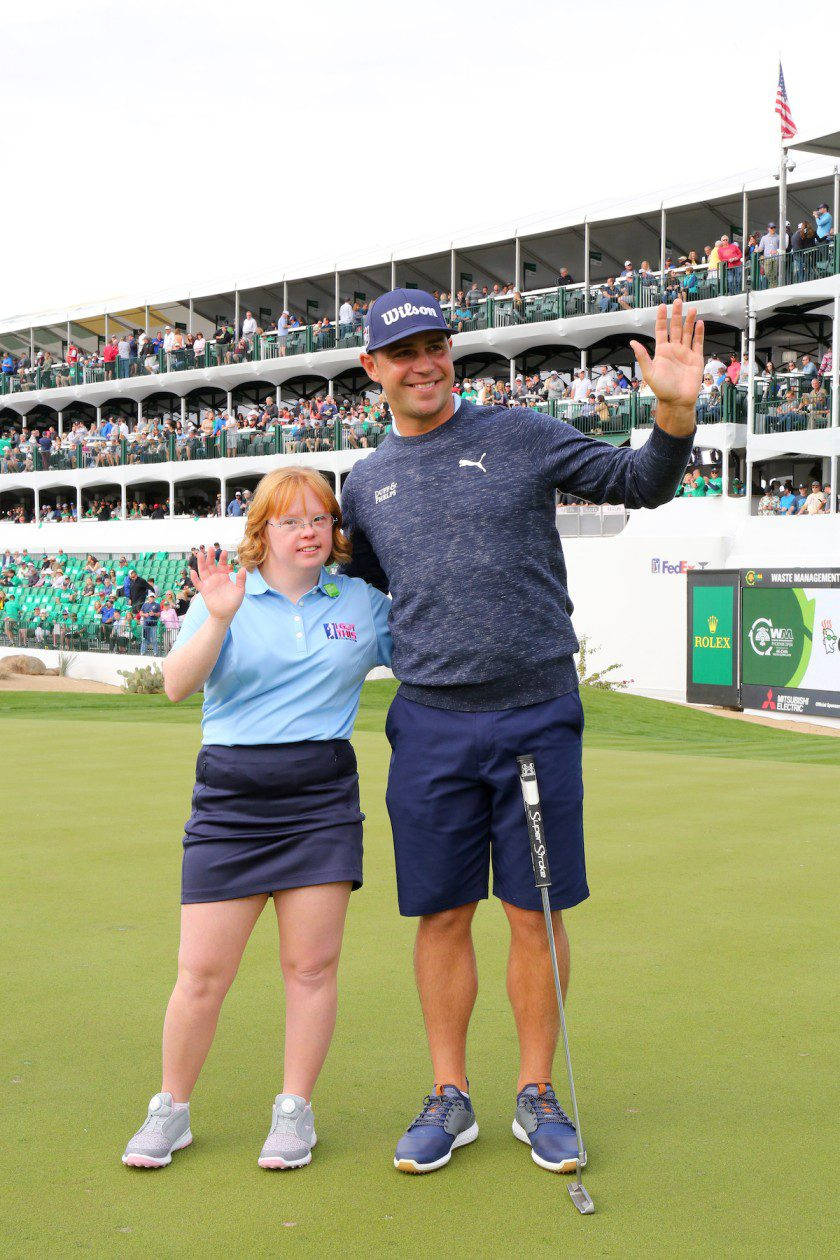 Amy Bockerstette And Gary Woodland Background