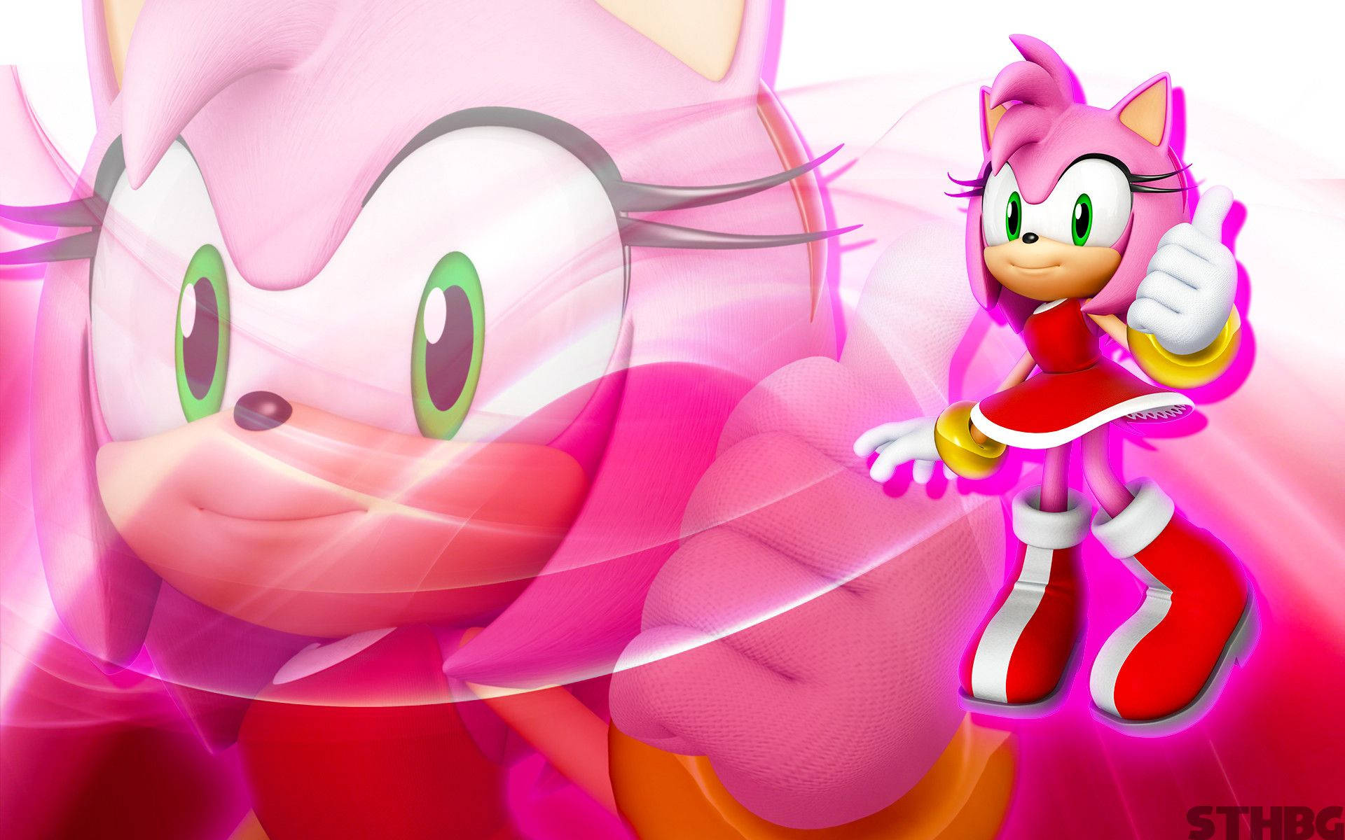 Amy Rose Abstract Art Background