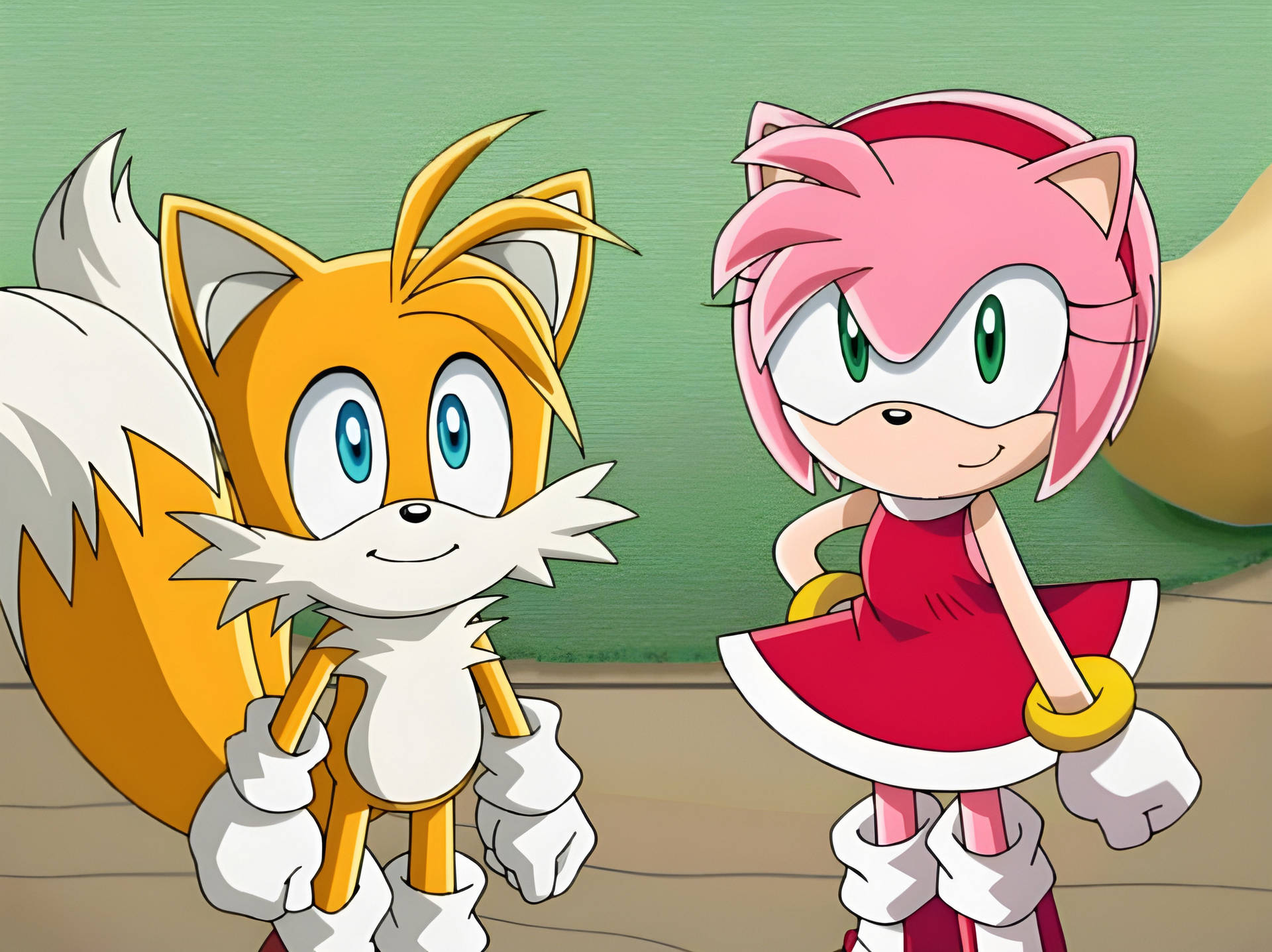 Amy Rose And Tails Background