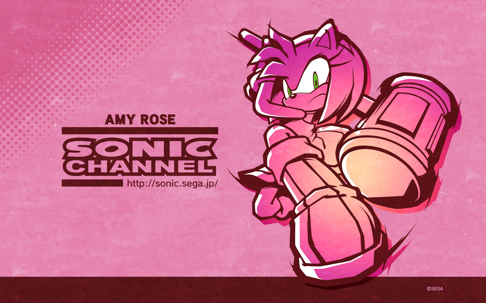 Amy Rose Pink Aesthetic Background