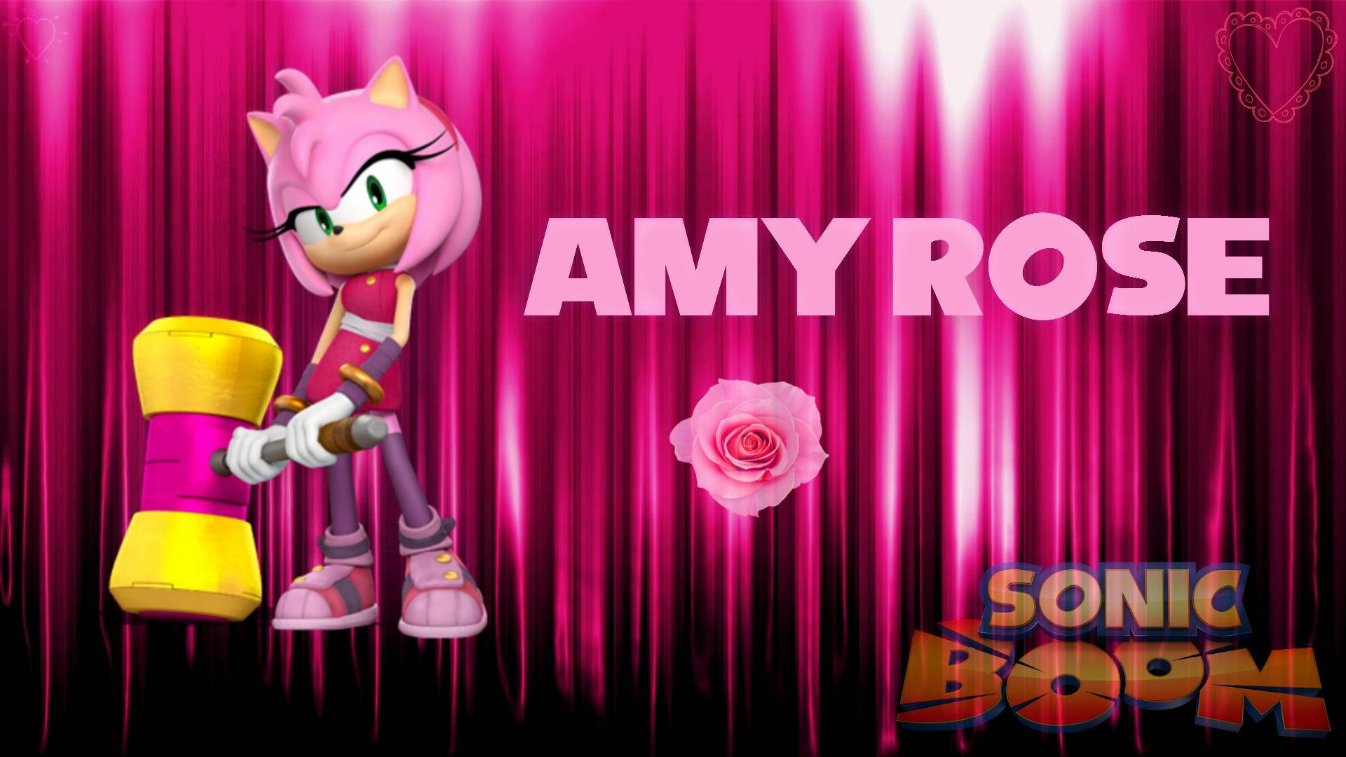 Amy Rose Pink Gradient Design Background