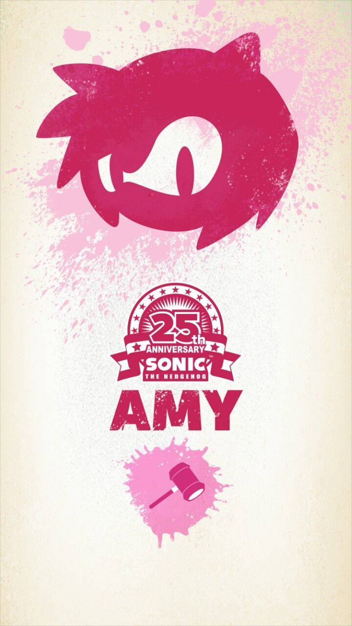 Amy Rose Pink Silhouette Background