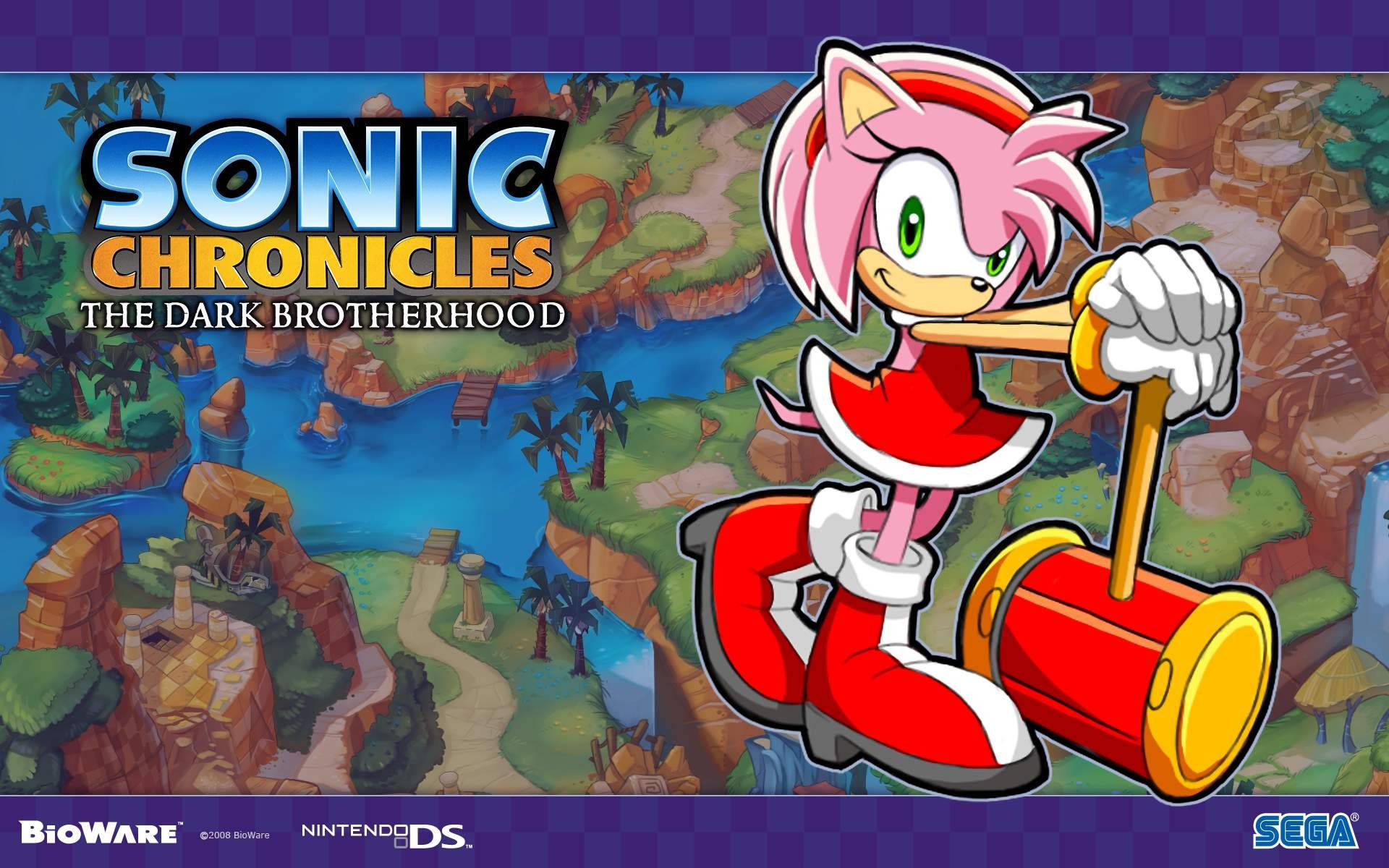 Amy Rose Sonic Chronicles Poster Background
