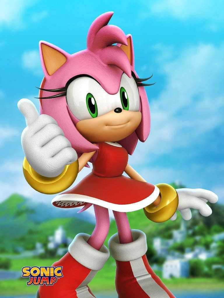 Amy Rose Sonic Jump Character Background