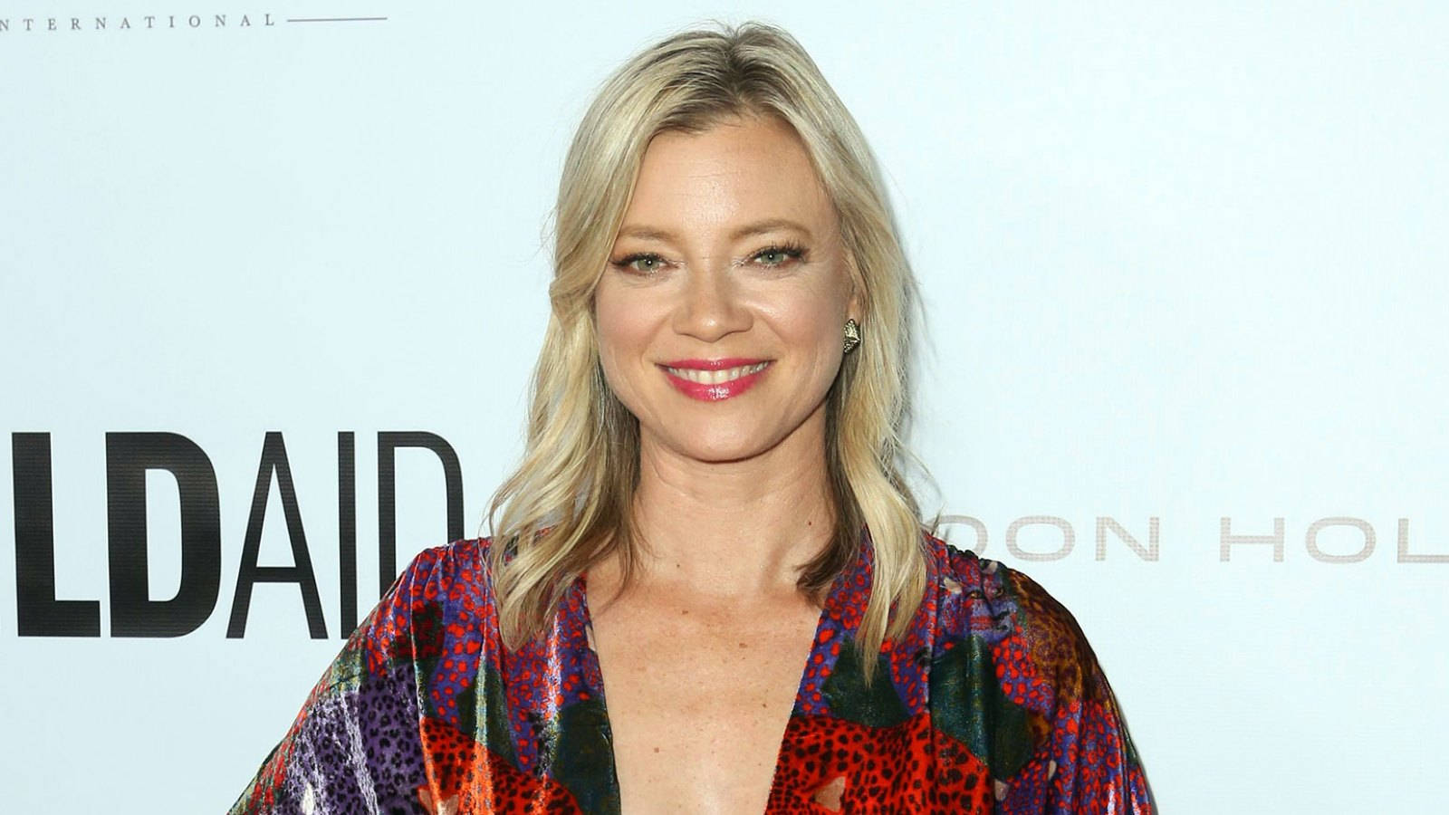 Amy Smart Colorful Robe Background