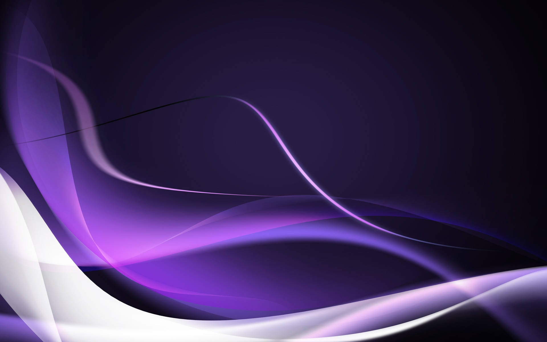 An Abstract Design Of Purple Waves
