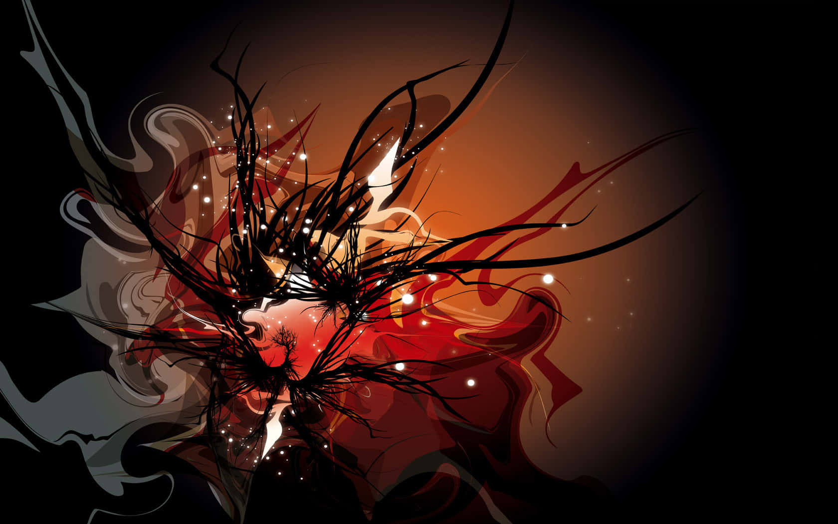 An Abstract Design With A Red And Black Background Background