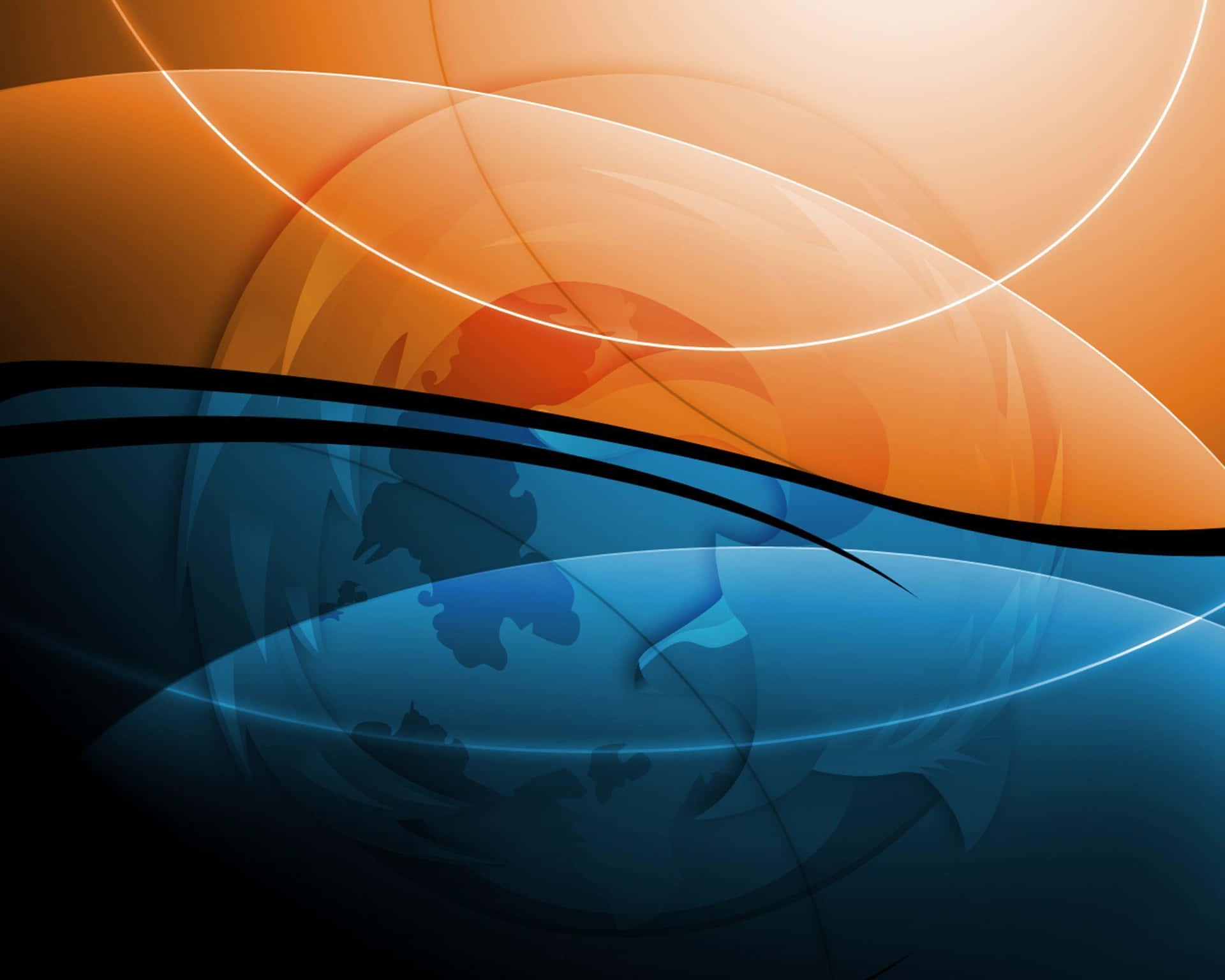 An Abstract Image Of A Blue And Orange Background Background