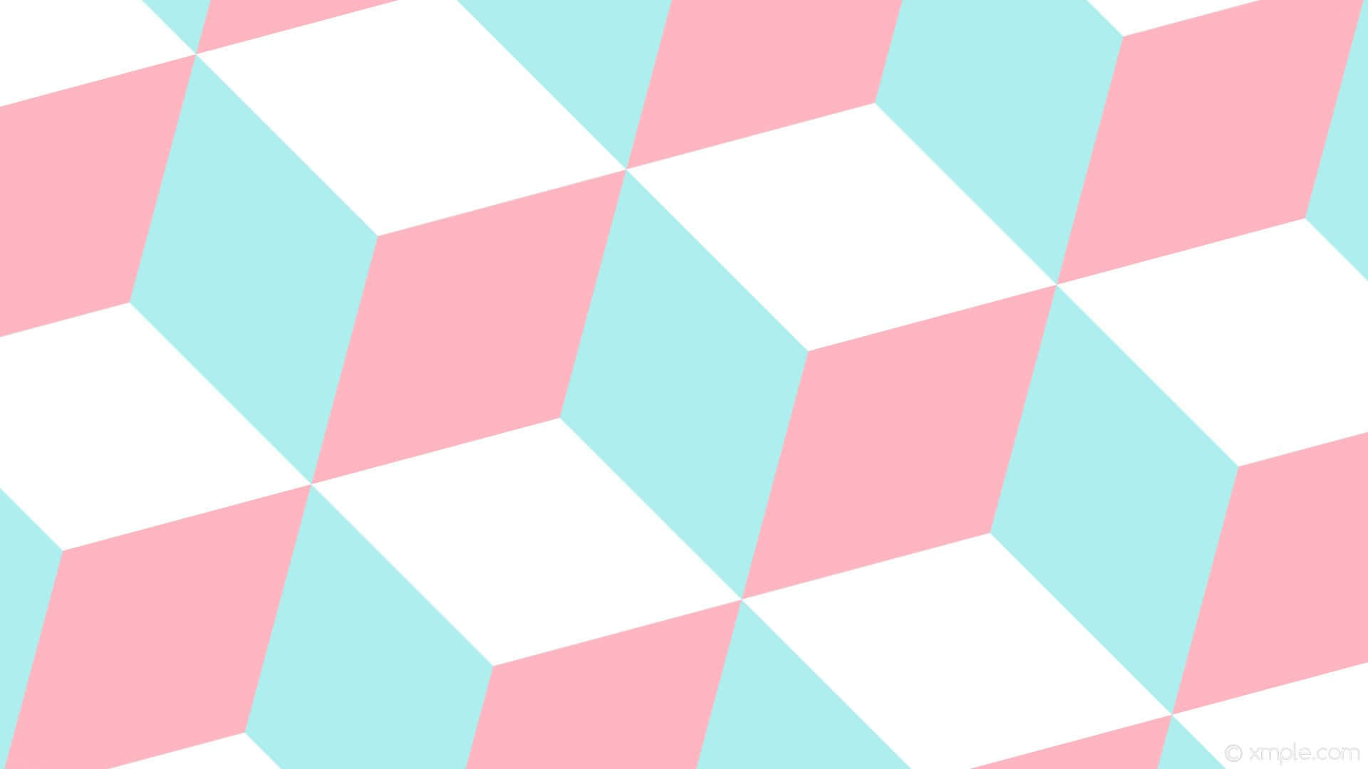 An Abstract Pastel Blue And Pink Wallpaper Background