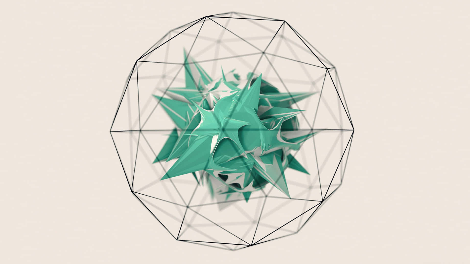 An Abstract Pattern Of Digital Triangles Against A Blue Backdrop Background