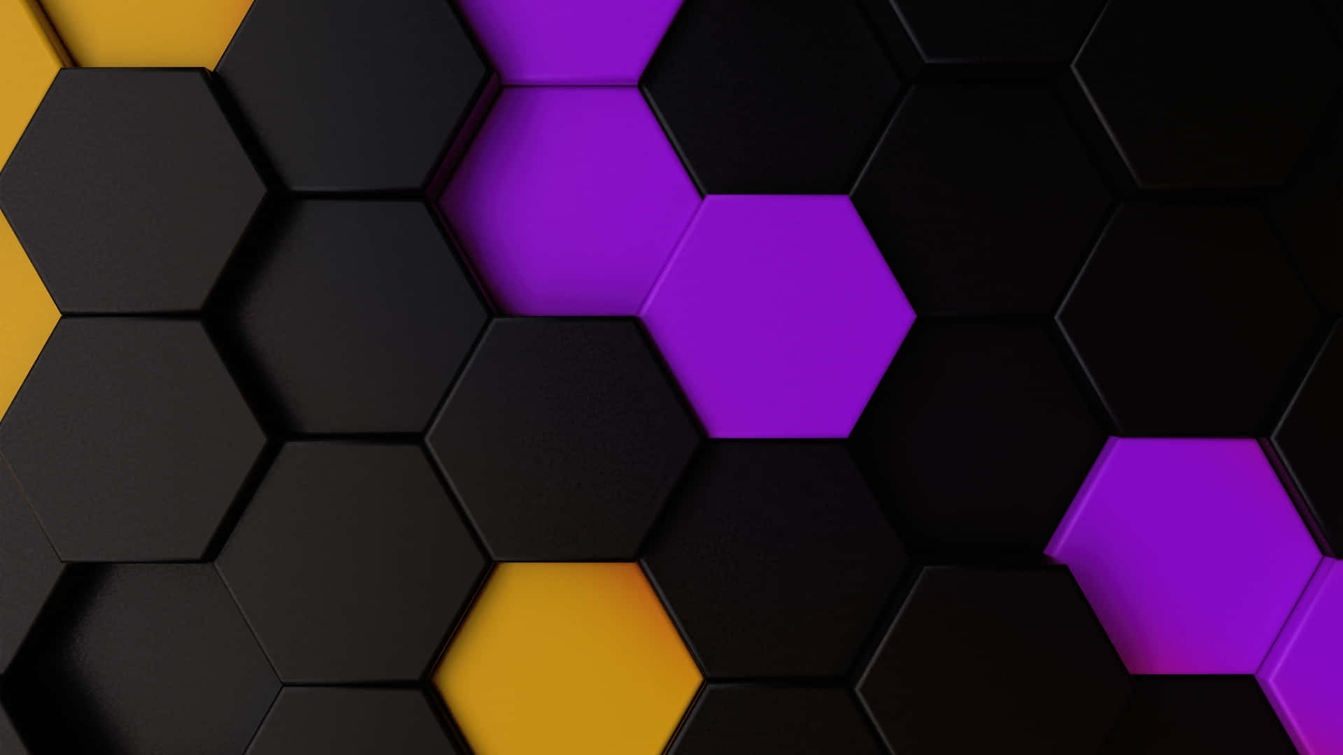 An Abstract Pattern Of Hexagons In A Colorful Fourk Wallpaper Background