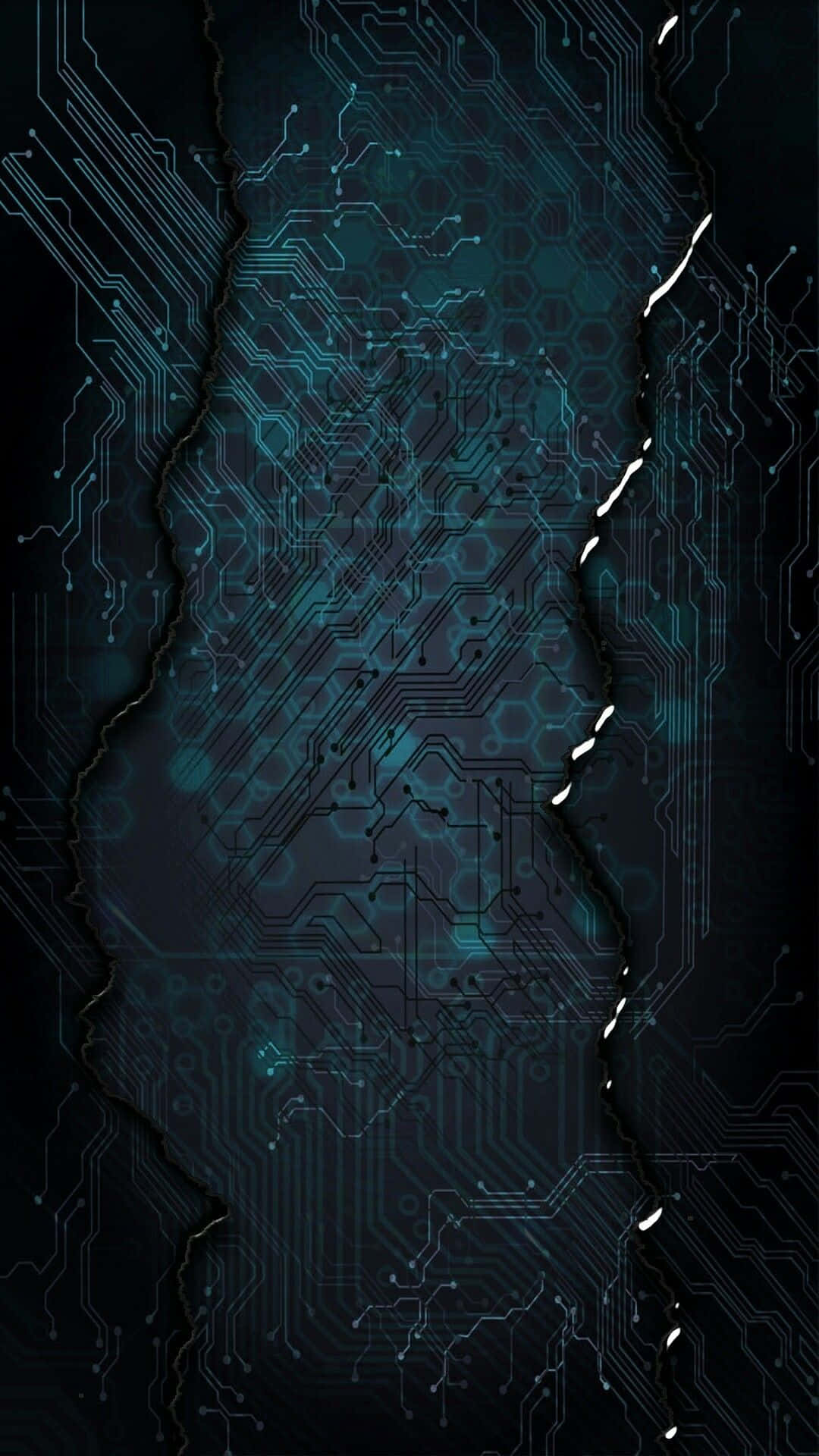 An Abstract View Of Deep, Dark Teal Background