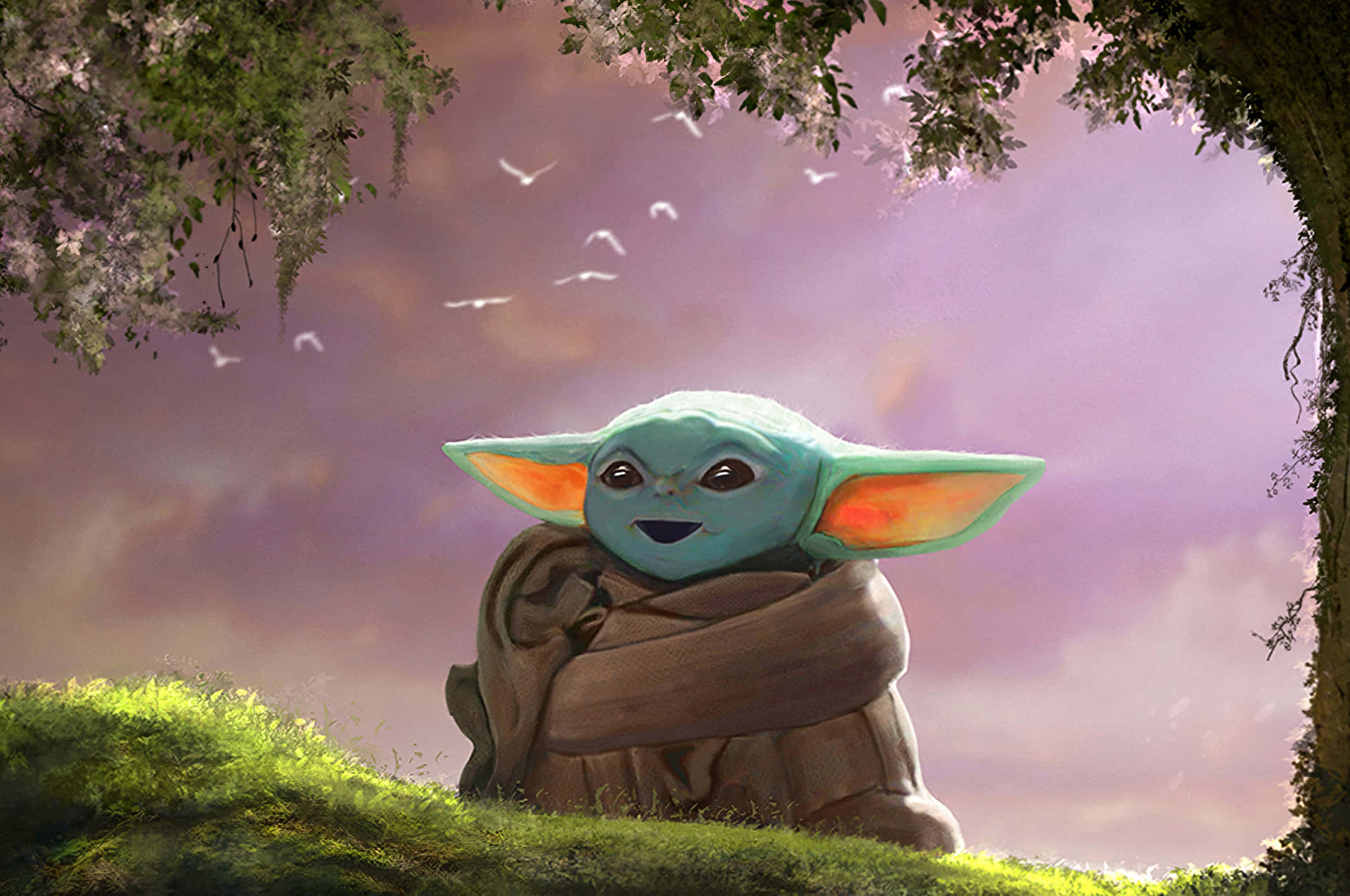 An Adorable Aesthetic Featuring Baby Yoda