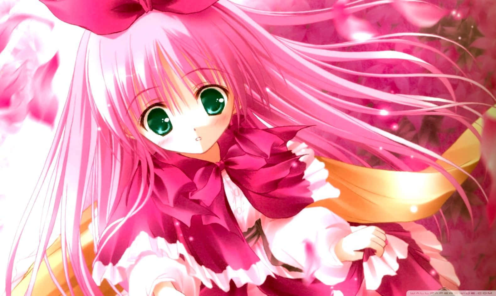 An Adorable Anime Girl Bringing Some Cute Vibes To Your Desktop Background