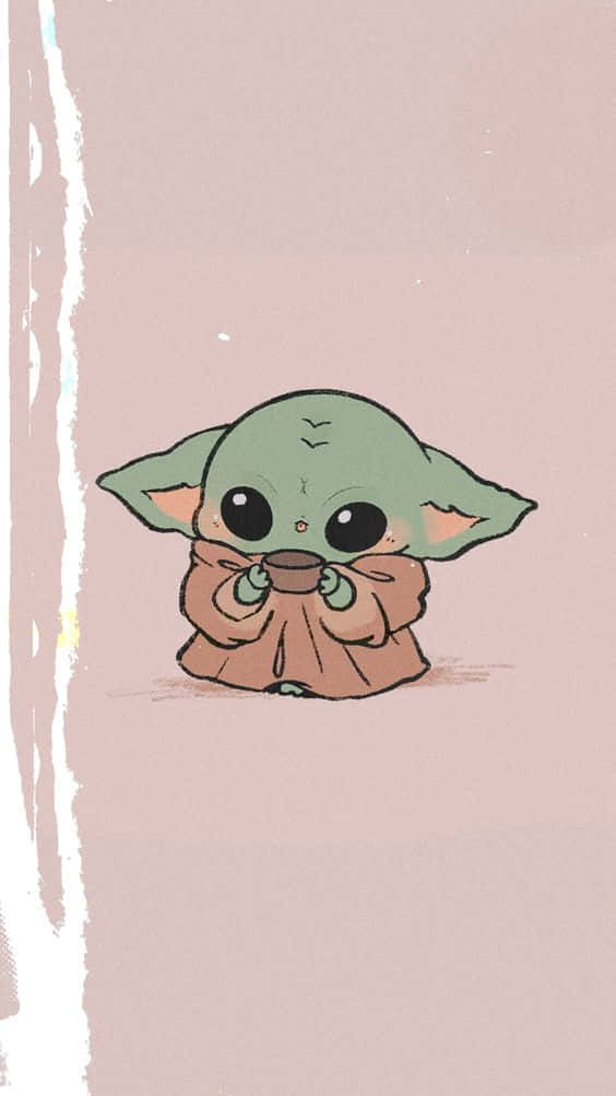 An Adorable Baby Yoda Asks You To Join The Resistance Background