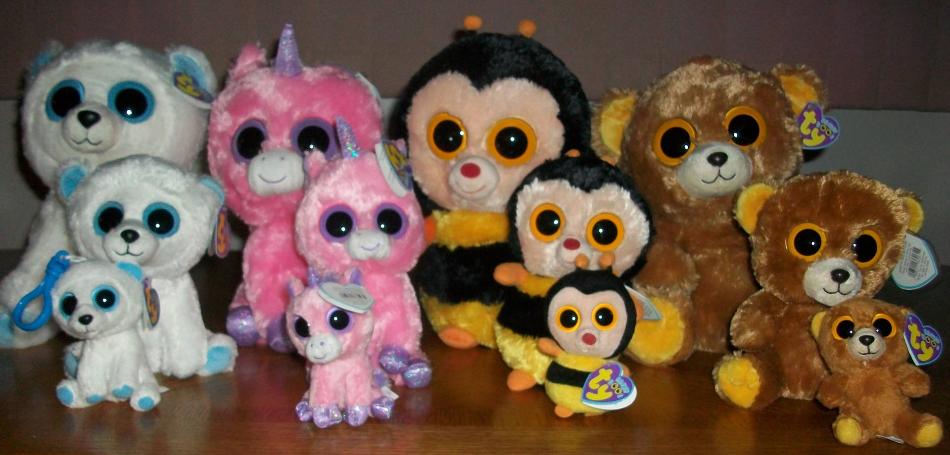 An Adorable Collection Of Beanie Boos Plushies Background