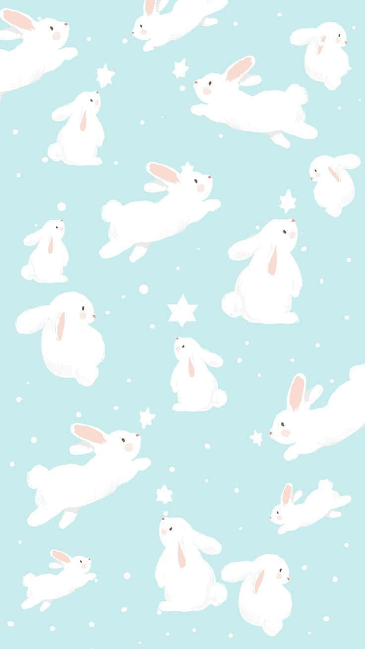 An Adorable Kawaii Bunny Is Here To Bring Joy To Your Life! Background