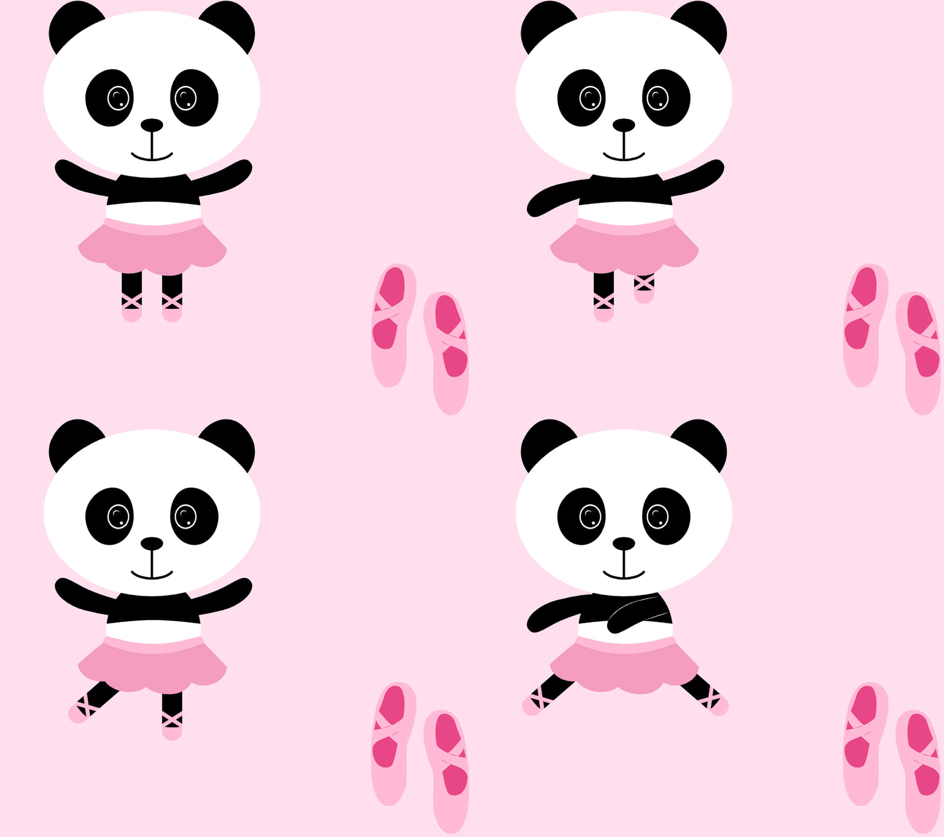 An Adorable Kawaii Panda With Its Fluffy Fur Background