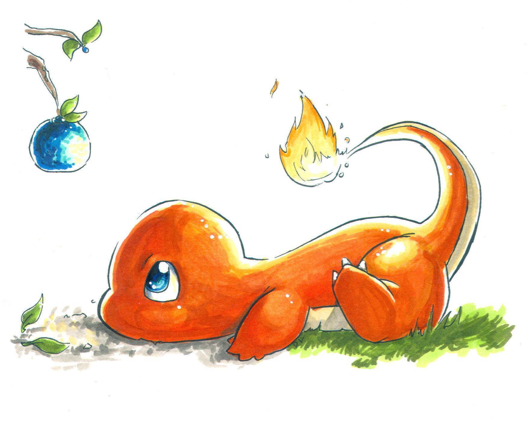 An Adorable Little Charmander! Background