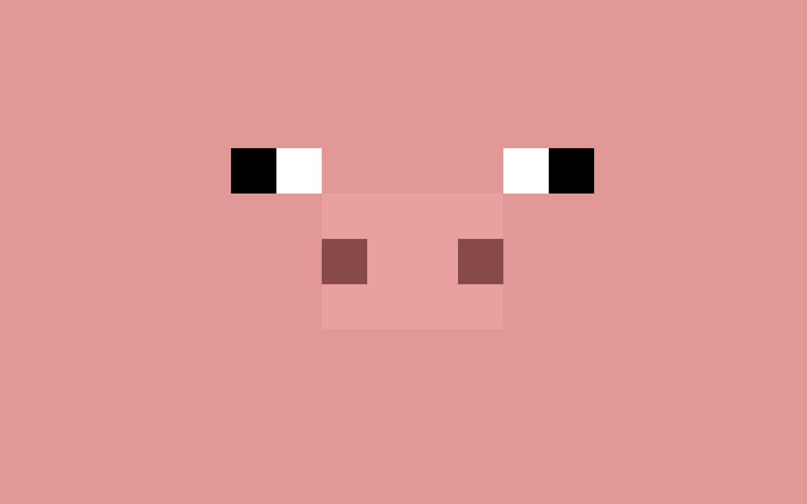 An Adorable Minecraft Pig, Ready To Explore Your World! Background
