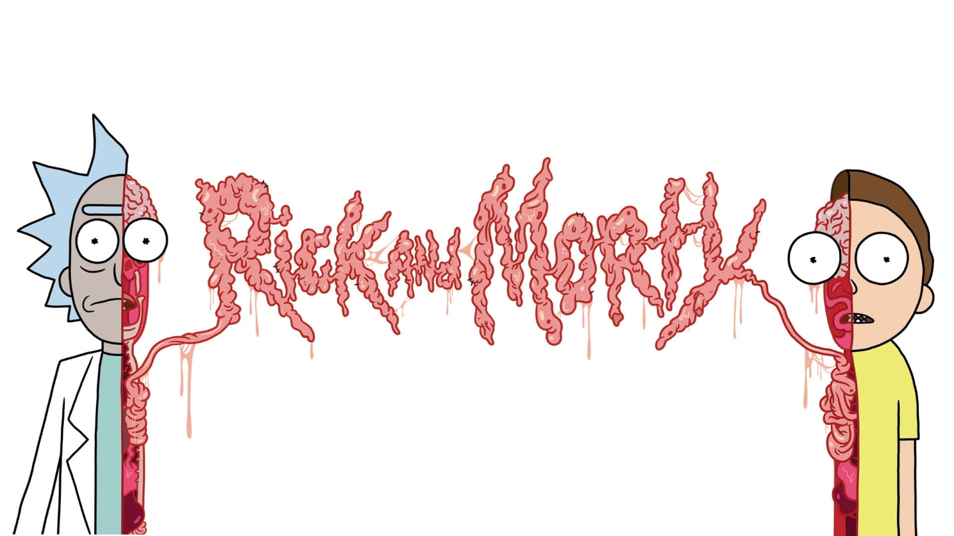 An Adventurous Night With Rick And Morty Background