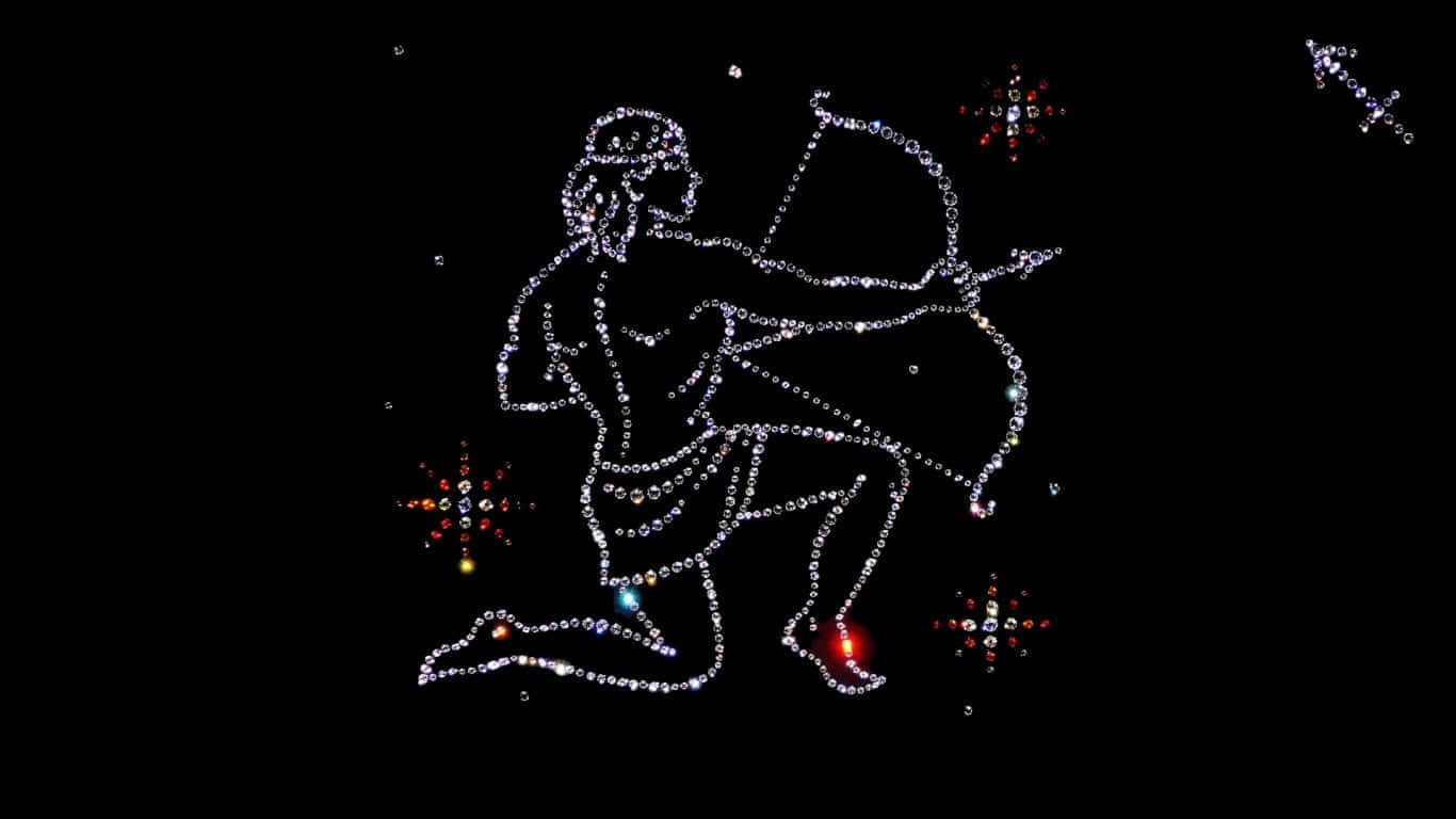 An Adventurous Spirit Of The Sagittarius Sign. Background