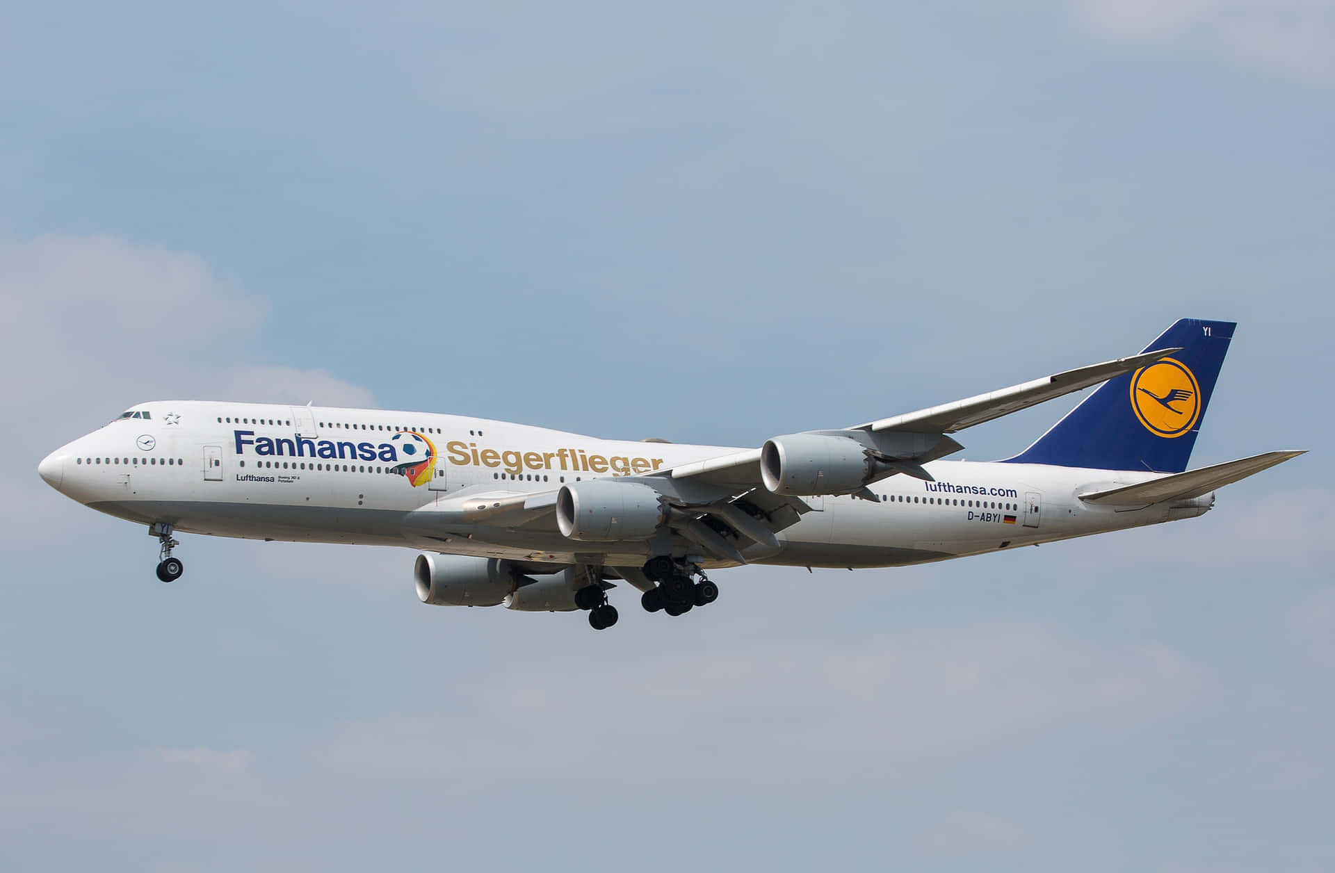 An Aerodynamic Passenger Aircraft In Flight Background