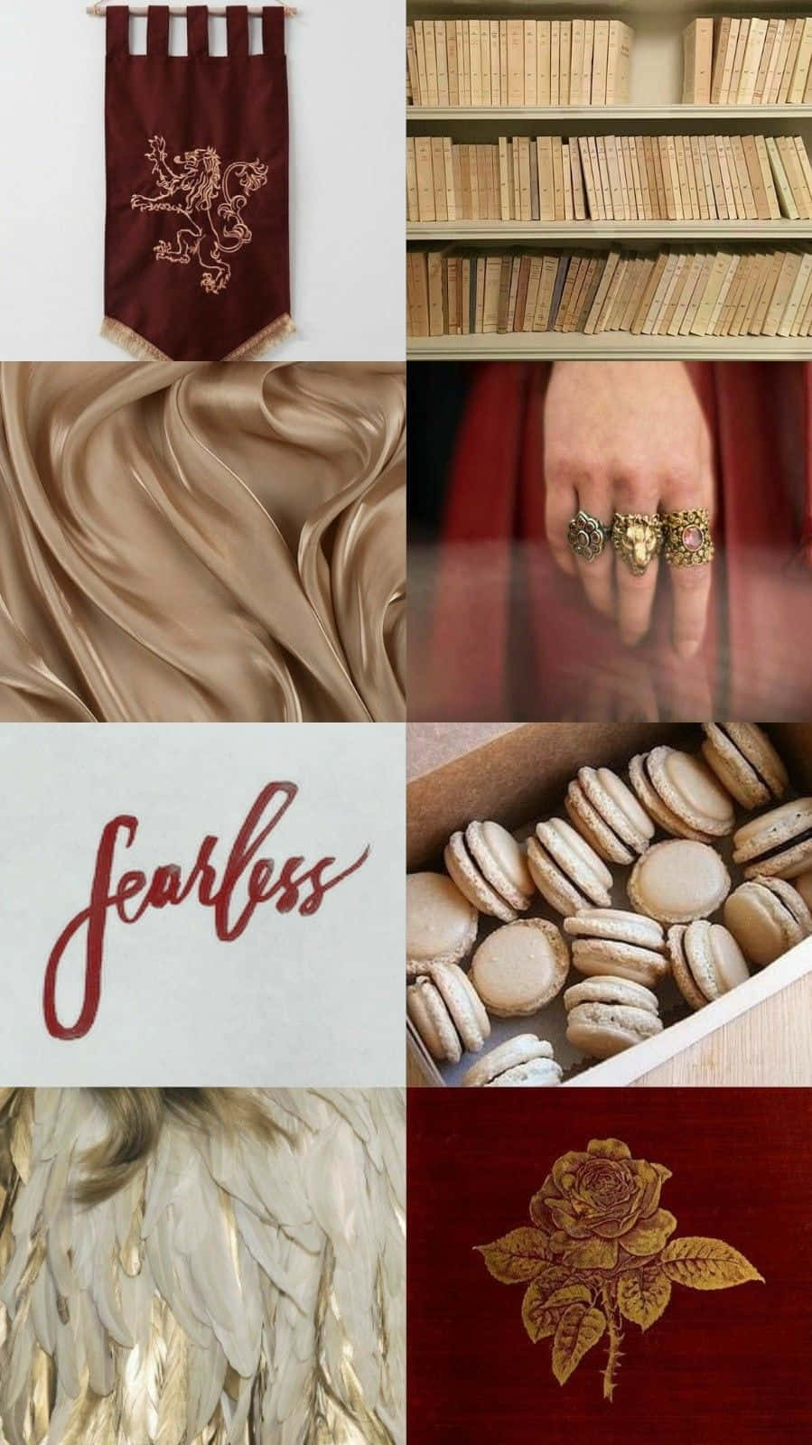 An Aesthetic Of Gryffindor Courage Background