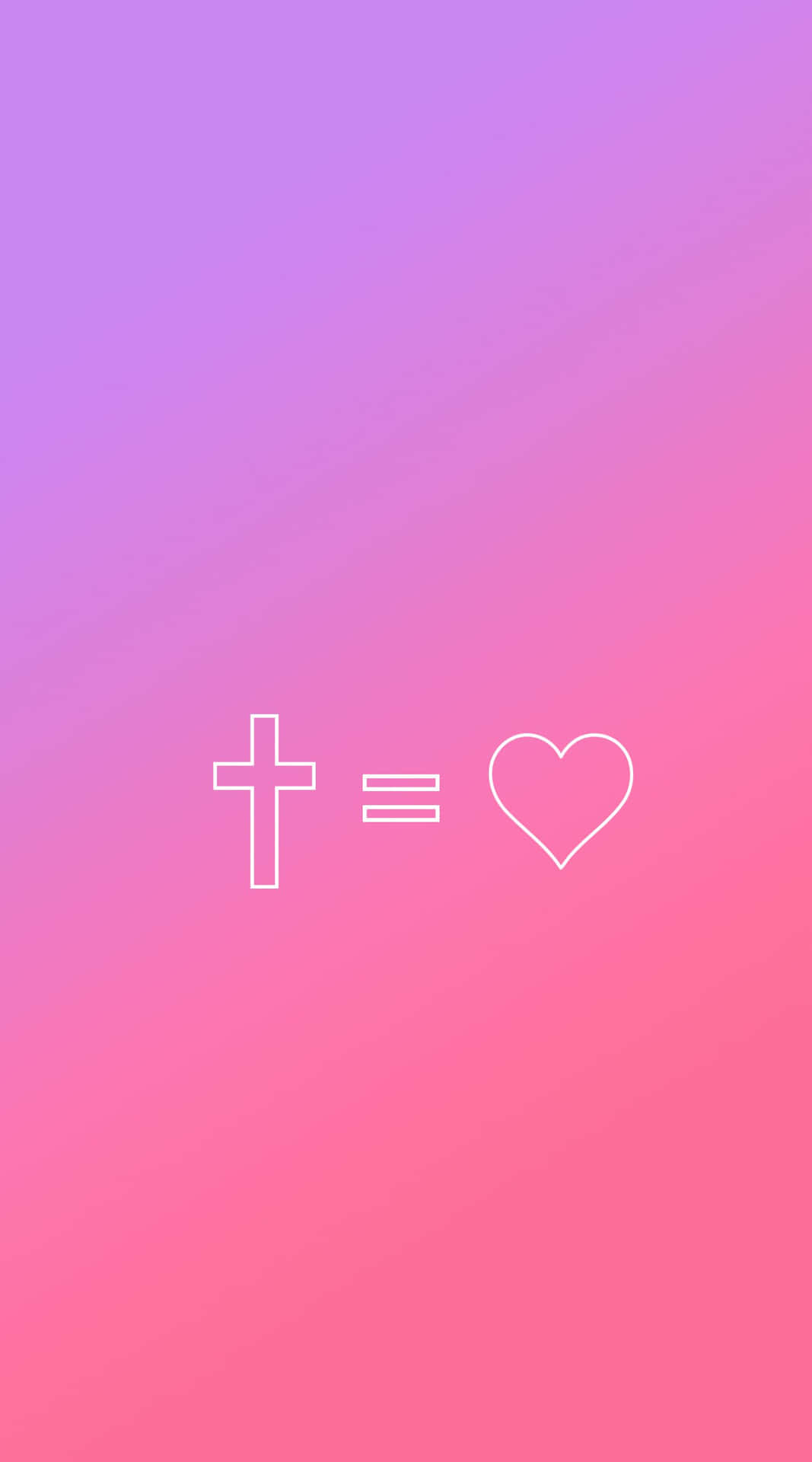 An Aesthetic Pink-hued Display Of Faith Background