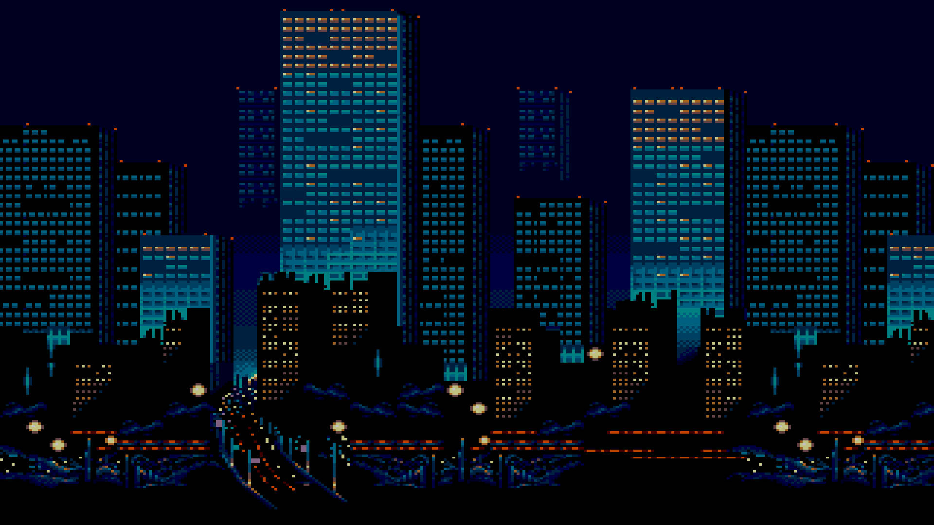 An Aesthetic Pixel Art Image With Hd Resolution Background