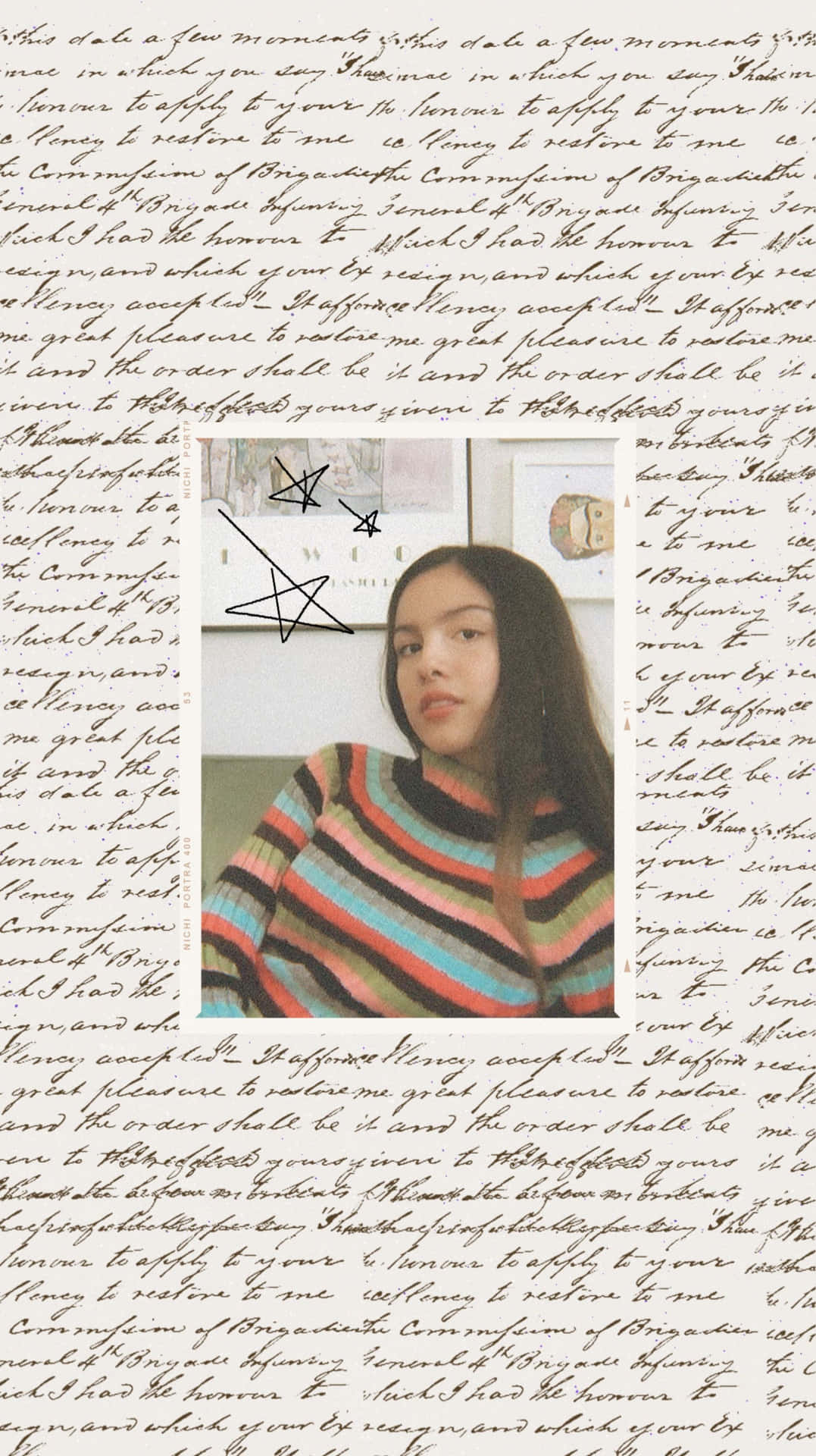 An Aesthetic Portrait Of Rising Film And Music Star Olivia Rodrigo Background