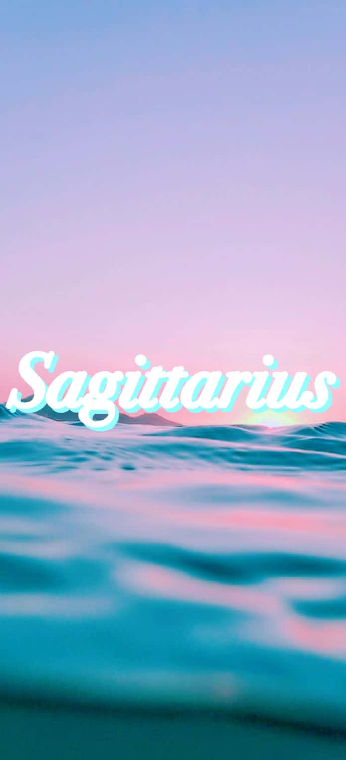 An Aesthetic Representation Of Sagittarius, The Ninth Sign Of The Zodiac Background