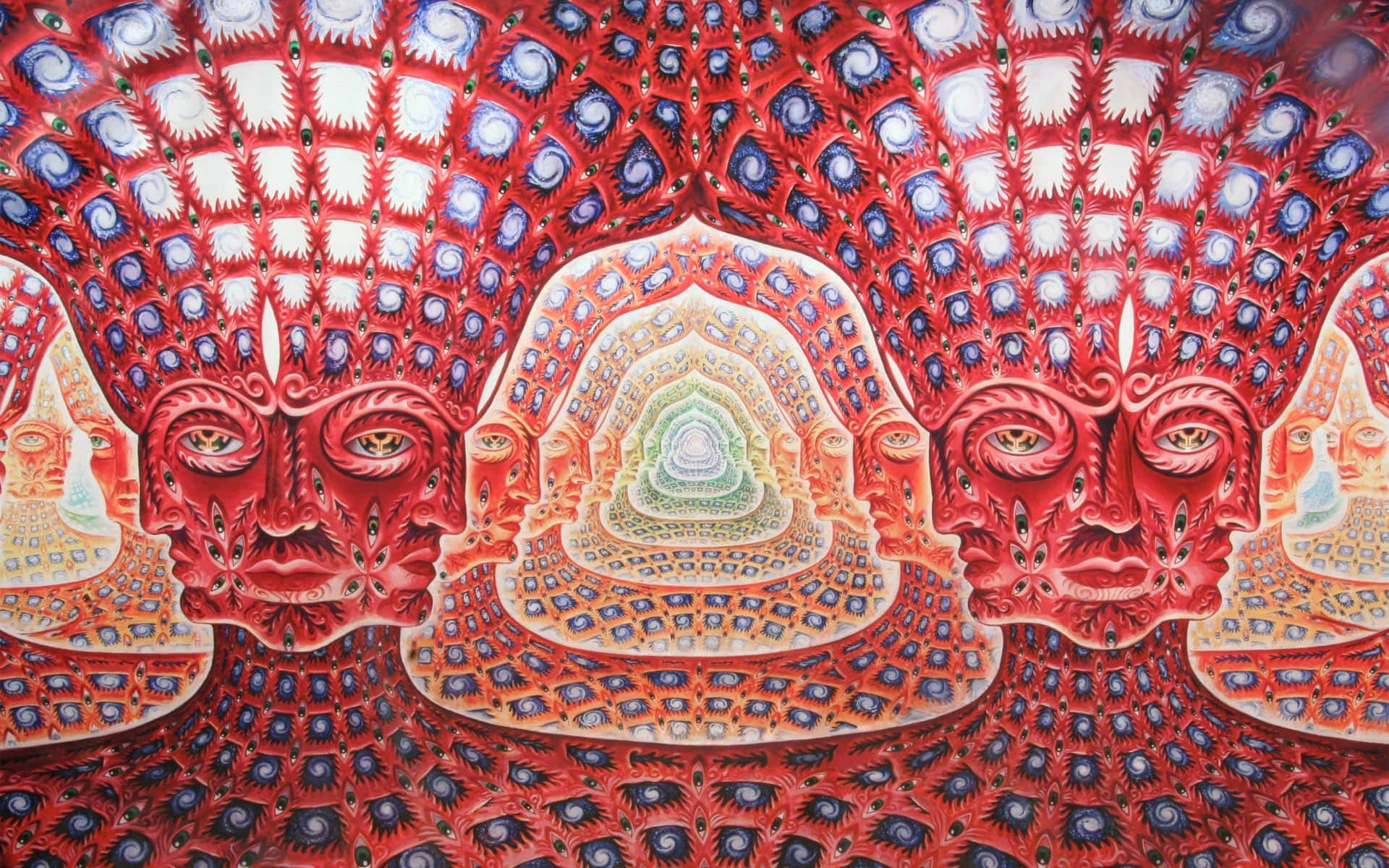 An Amazing Portrait Of Alex Grey Background